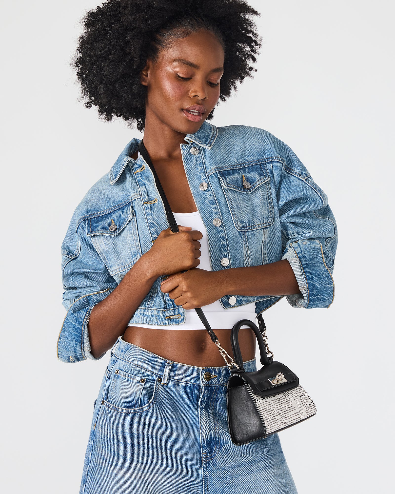 MADLYN BAG BLACK/WHITE-Cool A Warm