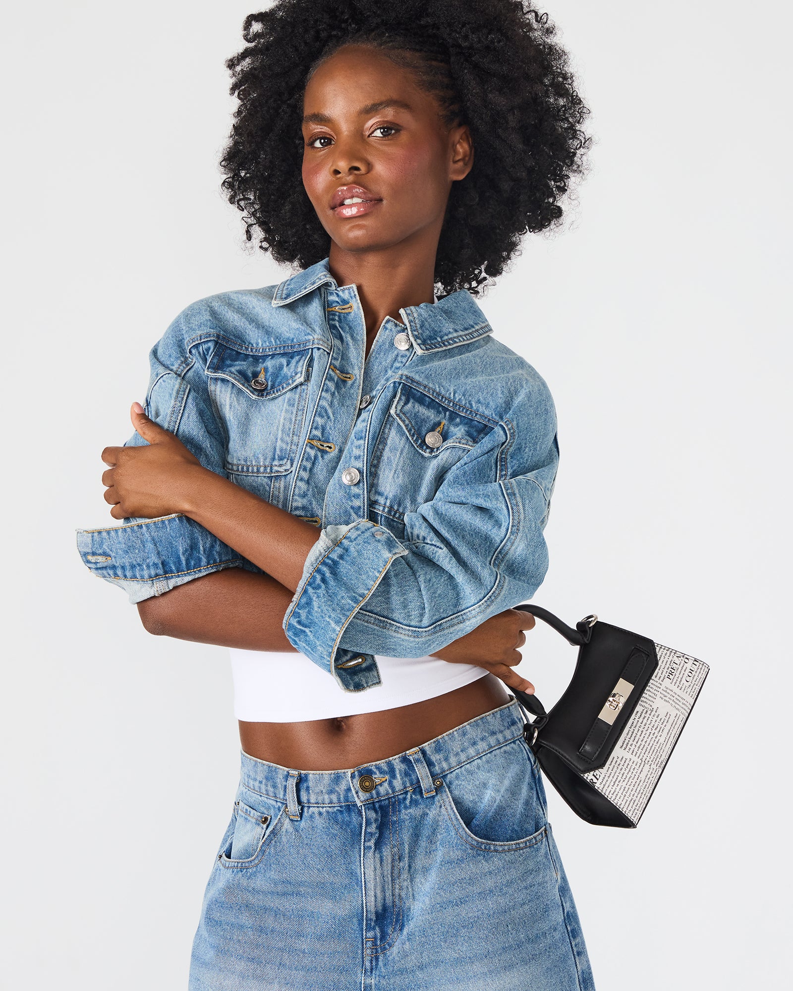 MADLYN BAG BLACK/WHITE-Cool A Warm