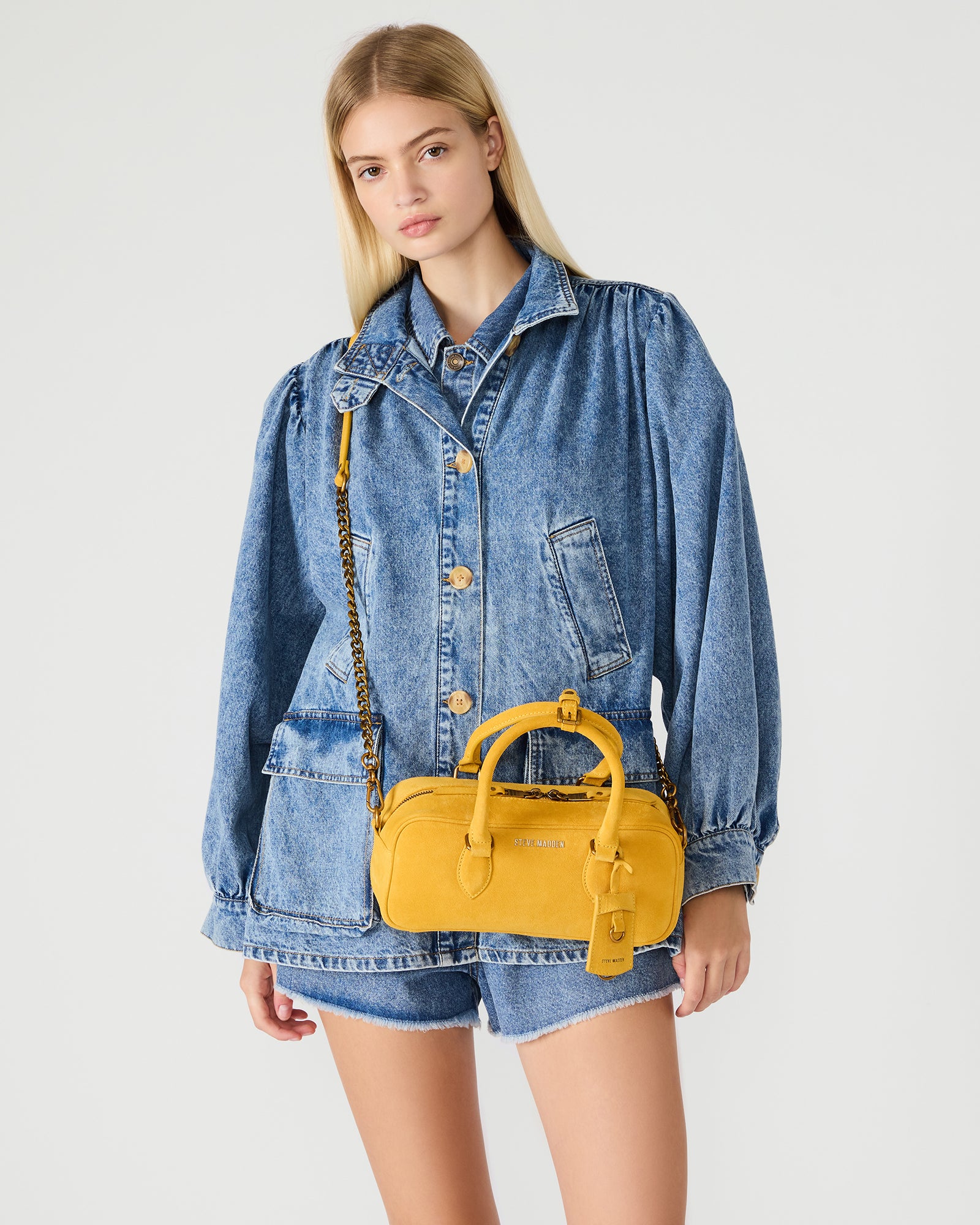 MERIT BAG MUSTARD SUEDE-Cool A Warm