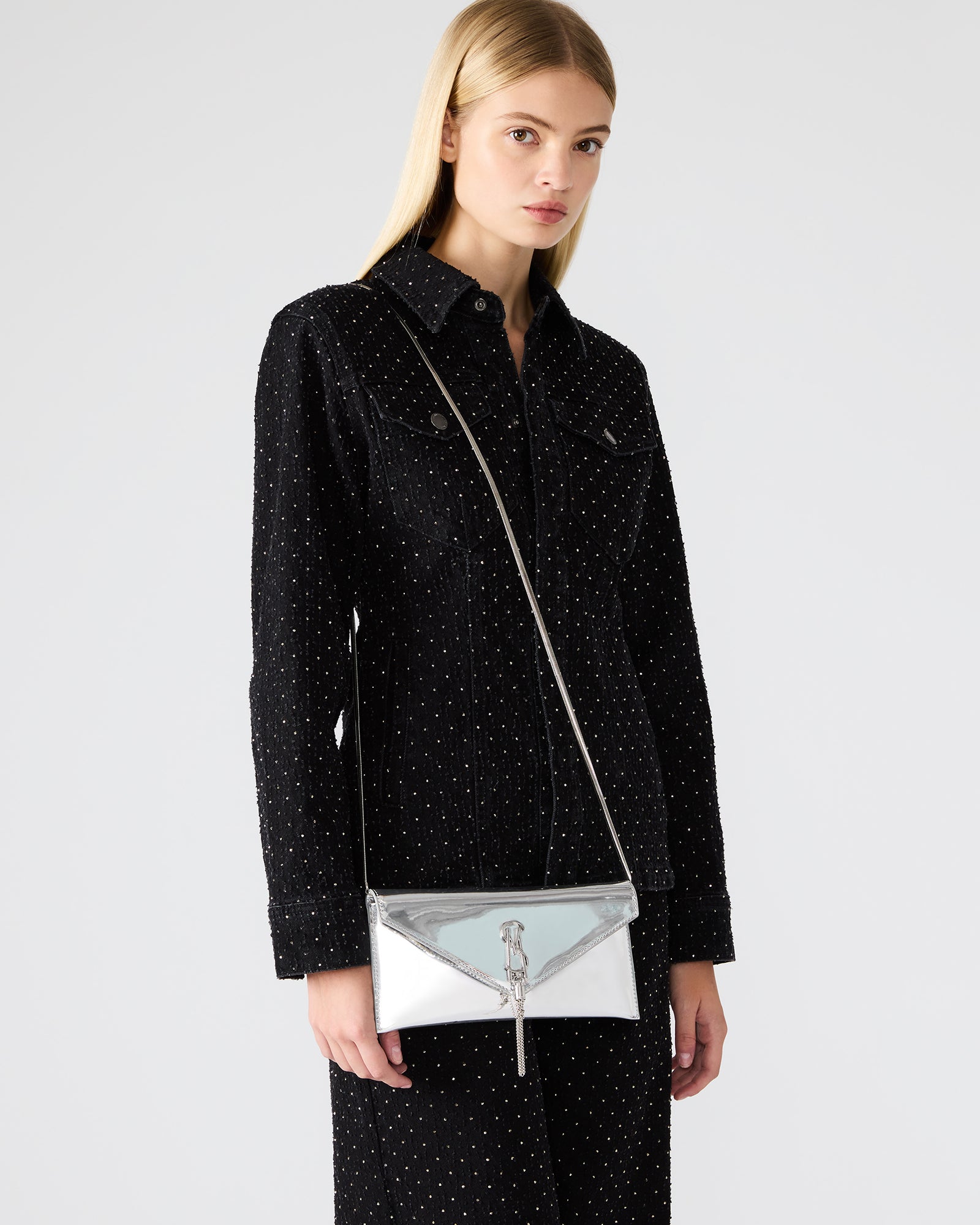 MORGANA BAG SILVER PATENT-Cool A Warm