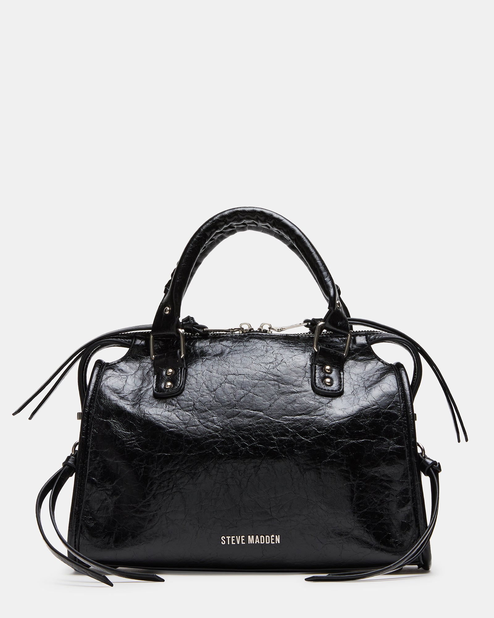 RIGGS BAG EMBELLISHED BLACK DISTRESSED-Cool A Warm