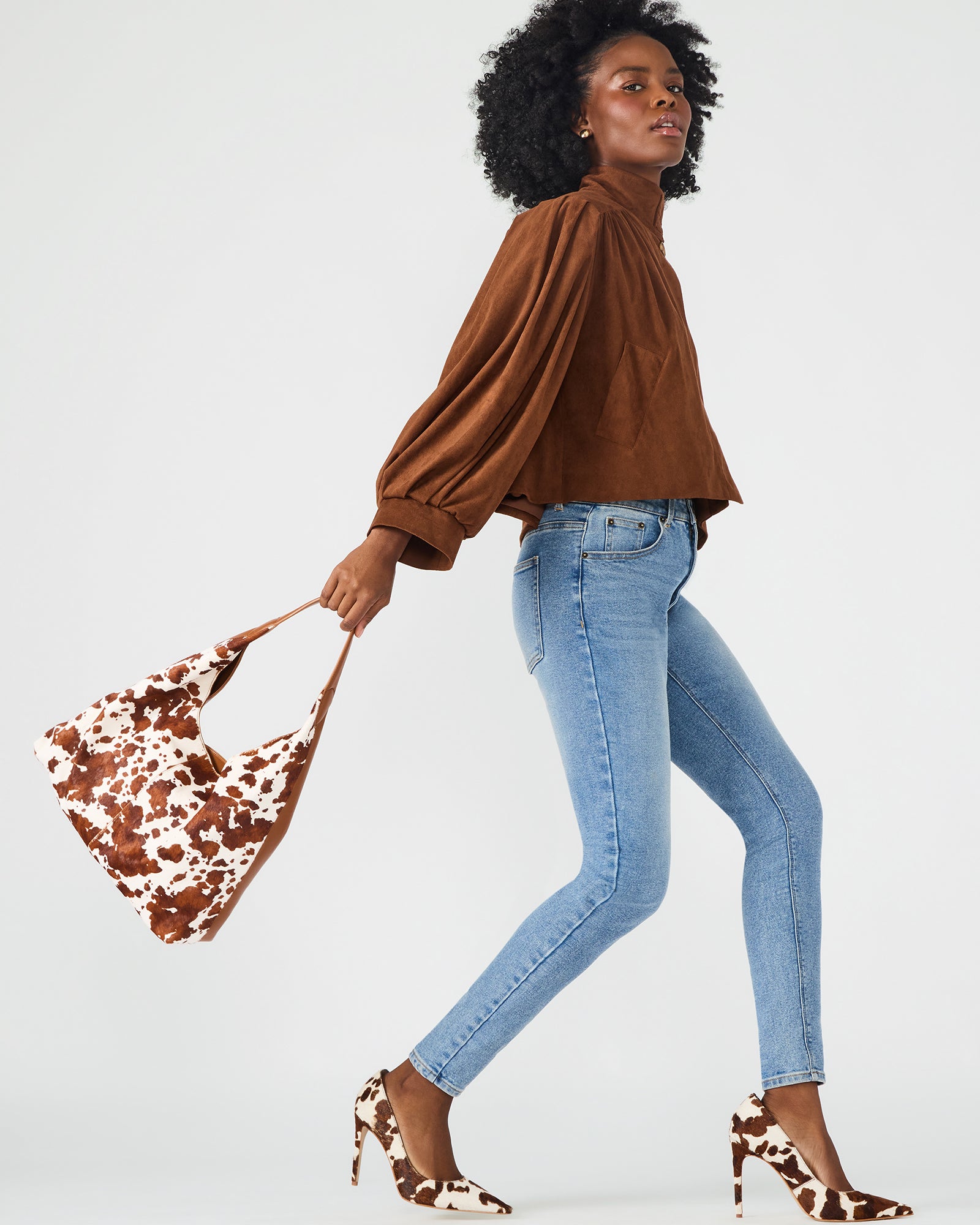 FARA BAG BROWN COW PRINT-Cool A Warm