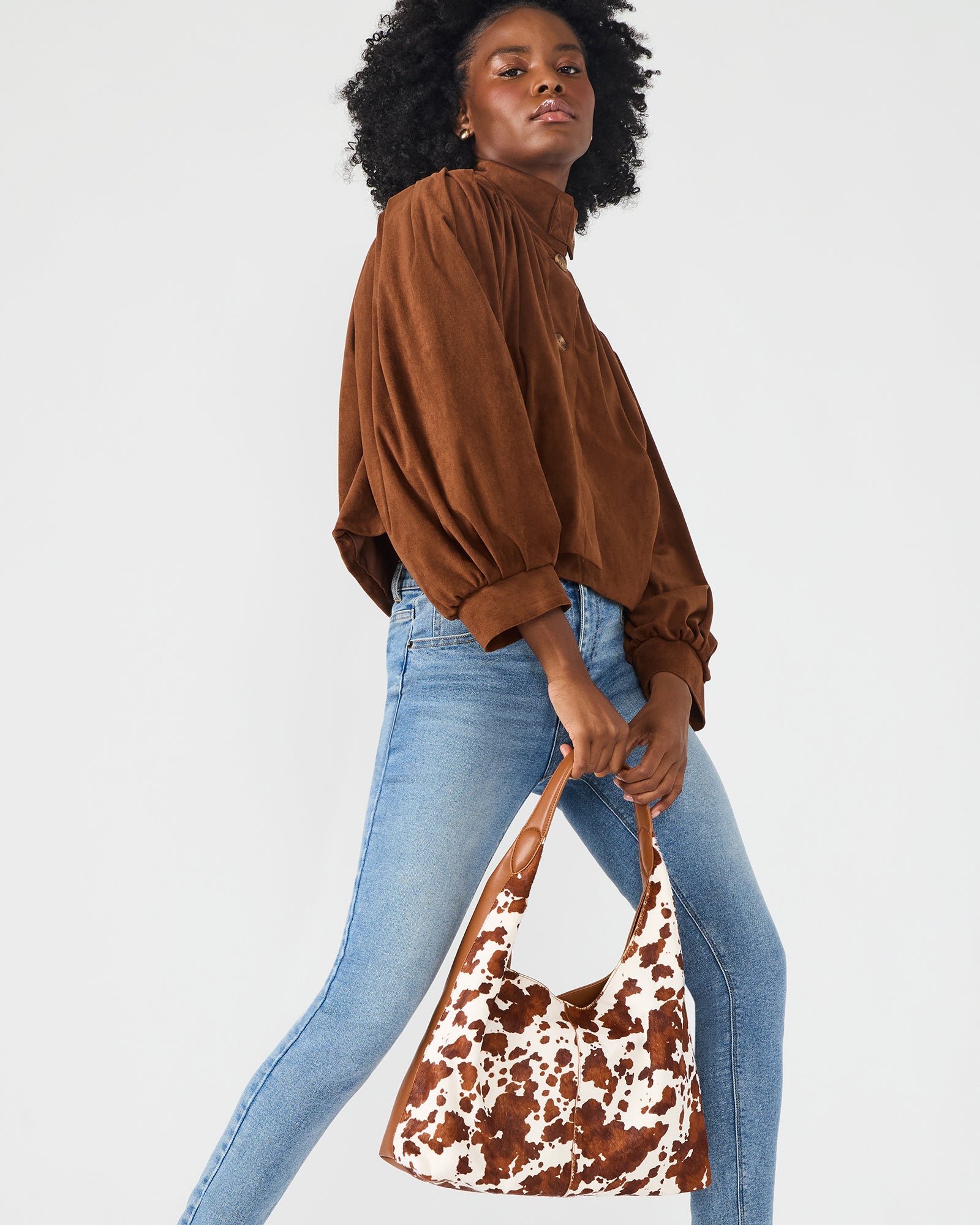 FARA BAG BROWN COW PRINT-Cool A Warm