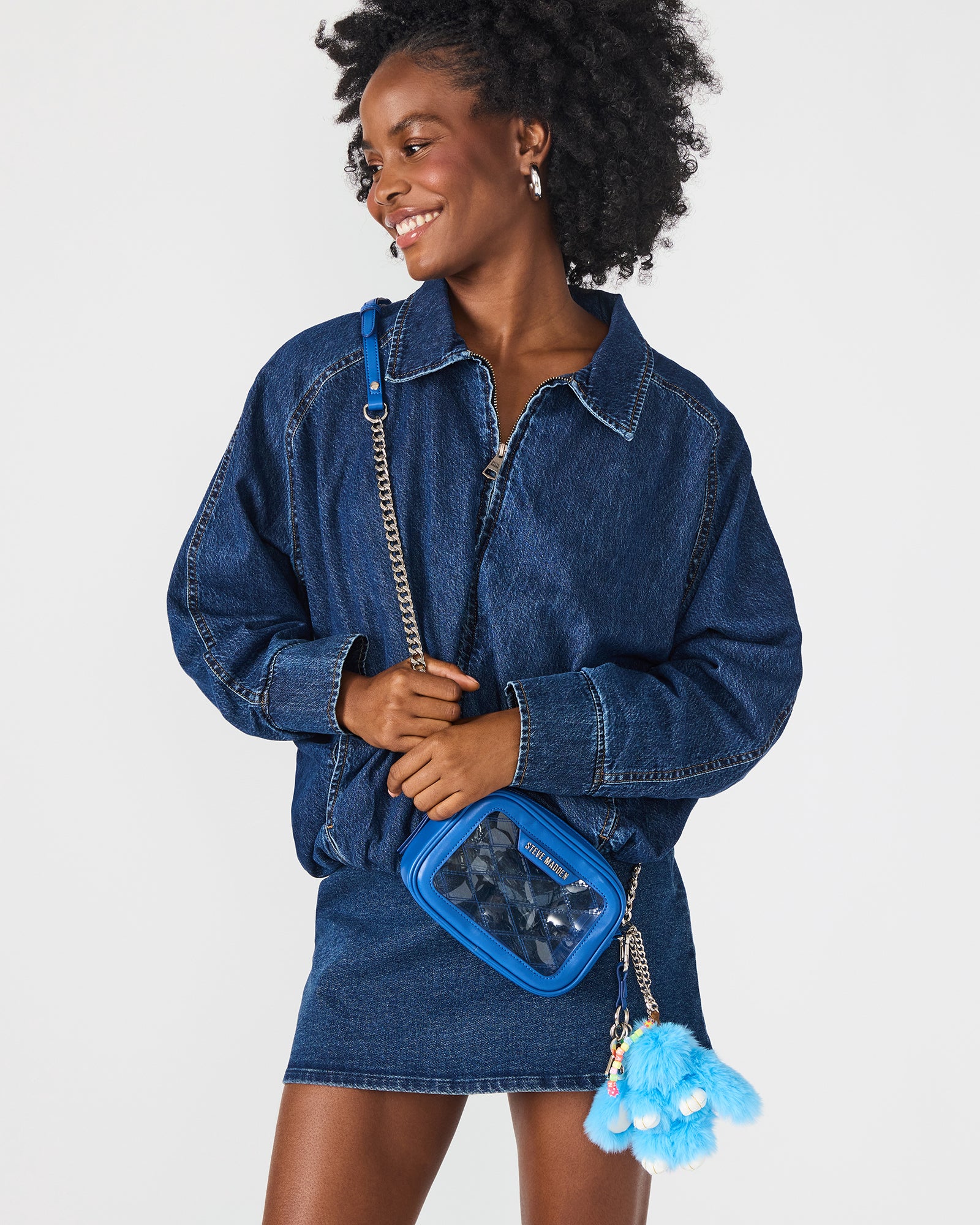 BUNNY BAG CHARM BLUE-Cool A Warm