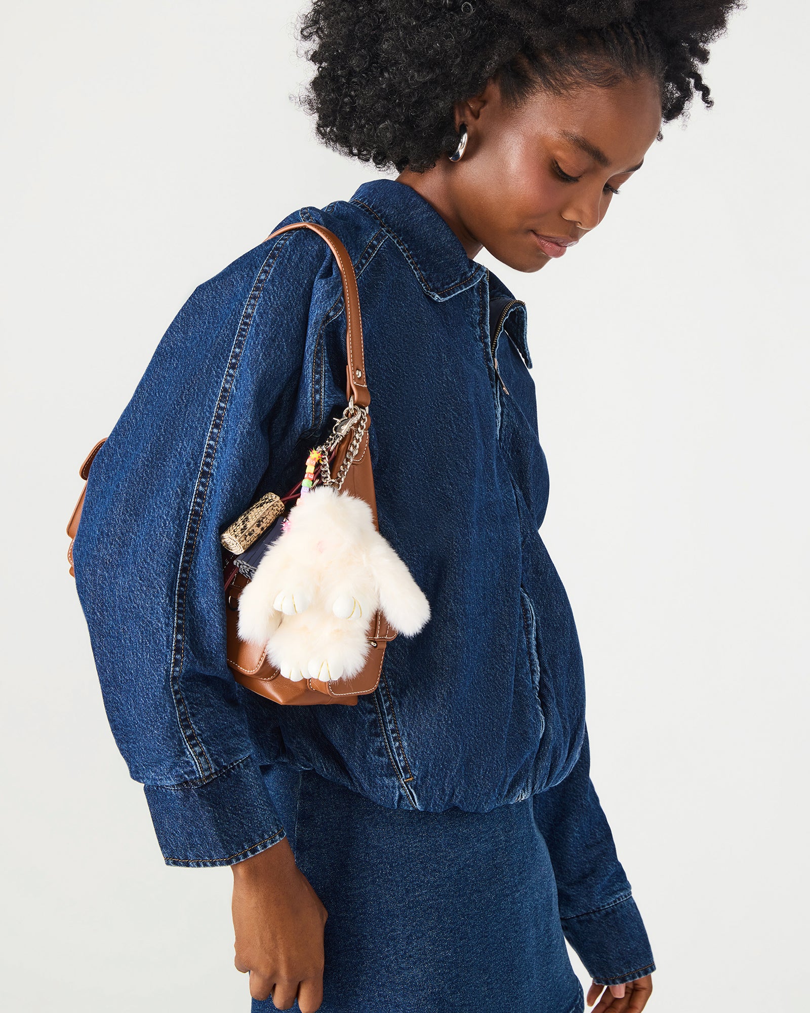 BUNNY BAG CHARM WHITE-Cool A Warm