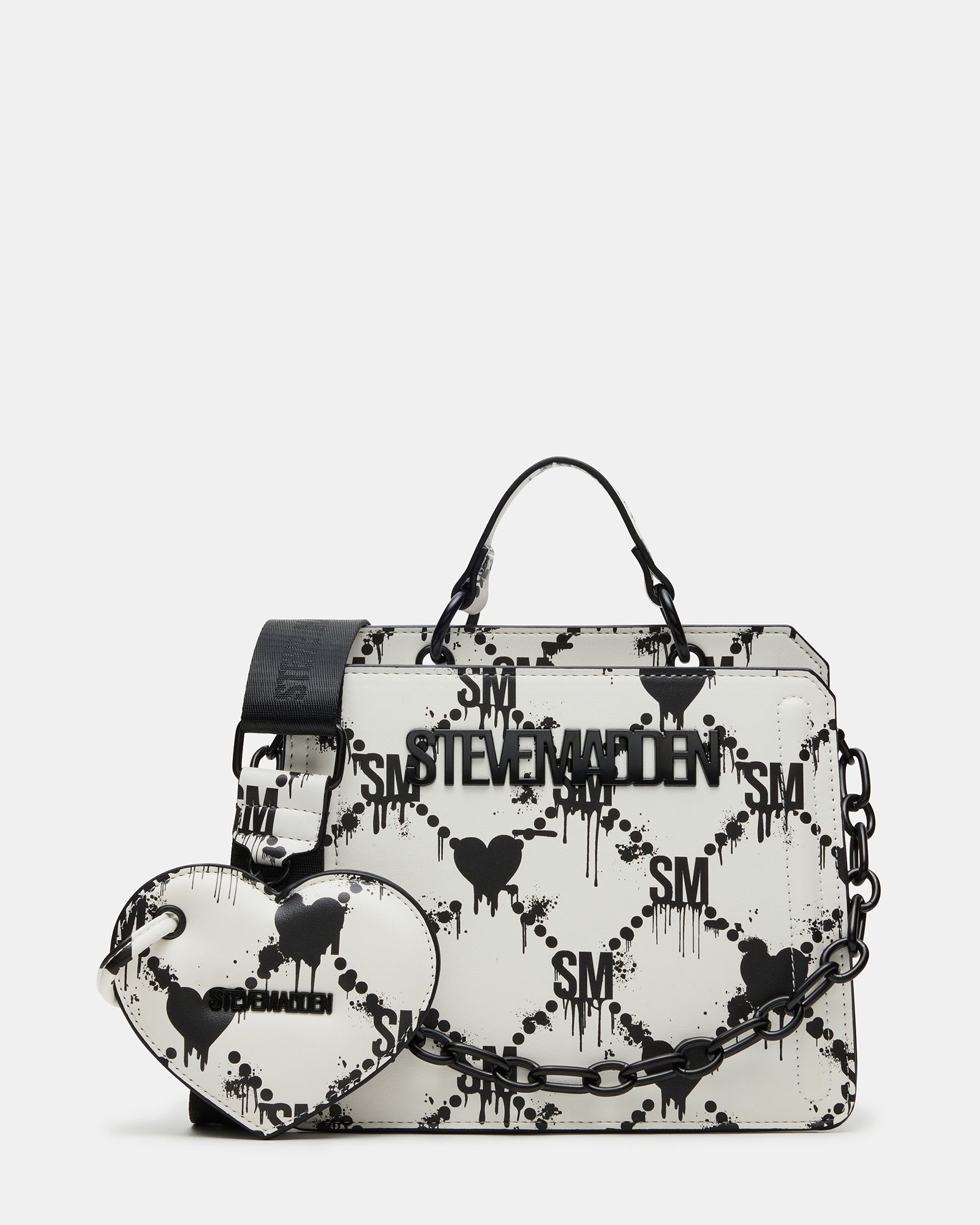 EVELYN BAG DRIPPY HEARTS WHITE/MULTI-Cool A Warm