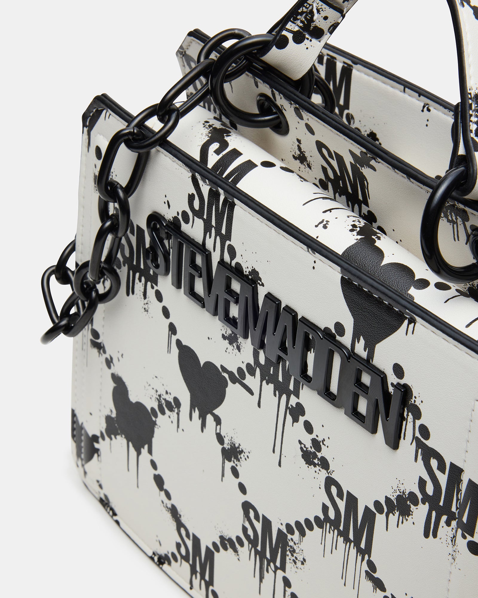 EVELYN BAG DRIPPY HEARTS WHITE/MULTI-Cool A Warm