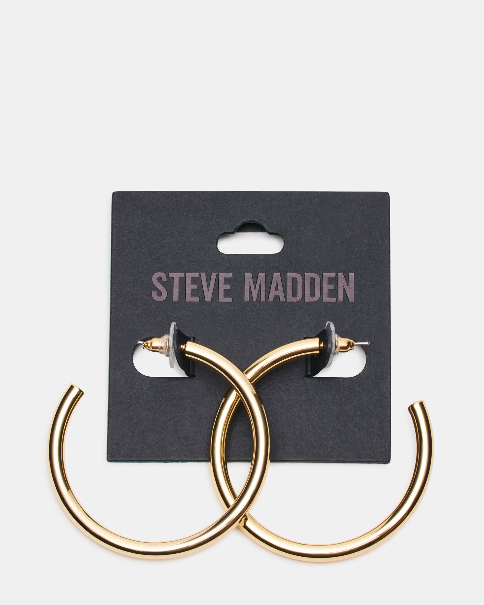 SKINNY HOOP EARRING GOLD-Cool A Warm