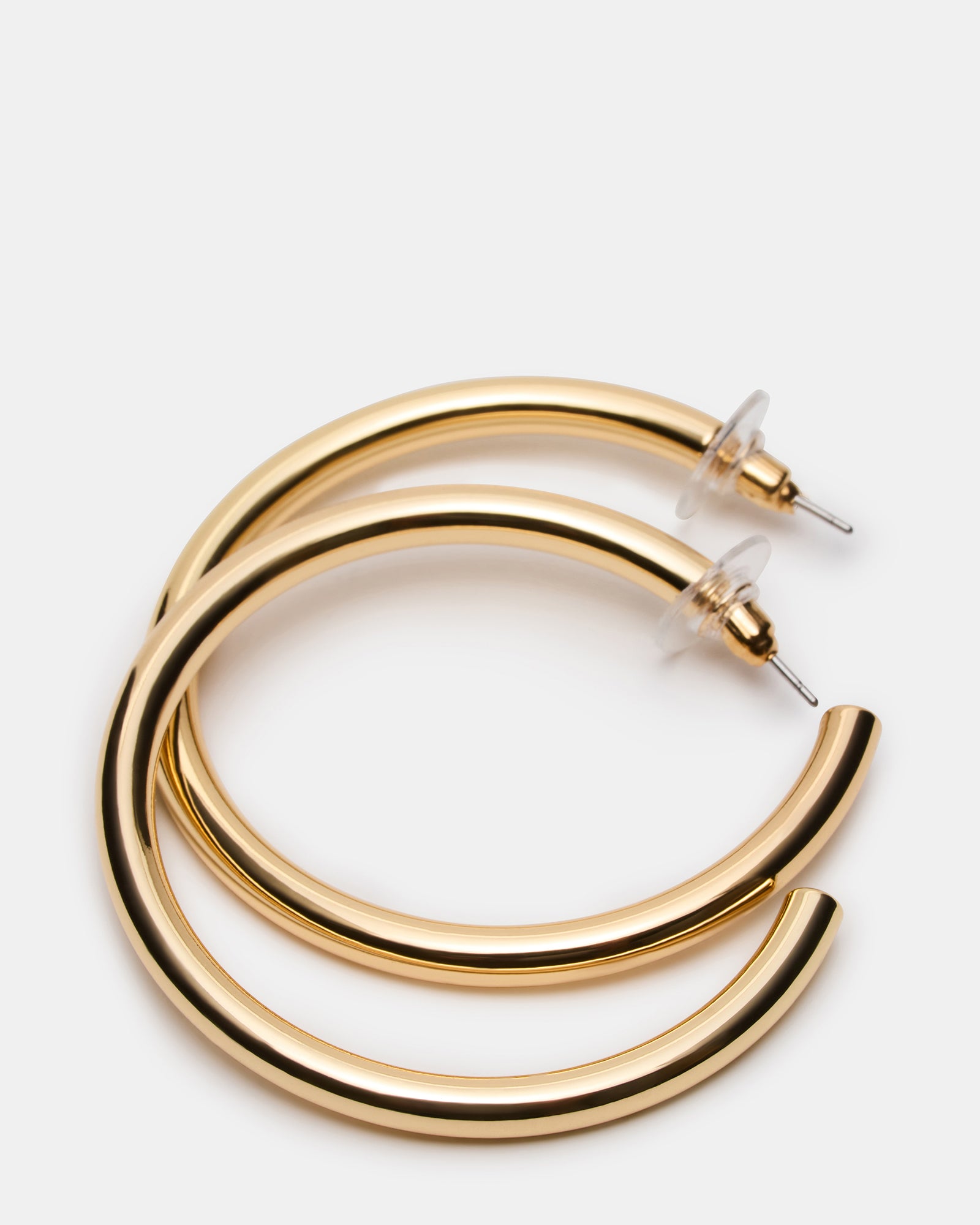 SKINNY HOOP EARRING GOLD-Cool A Warm