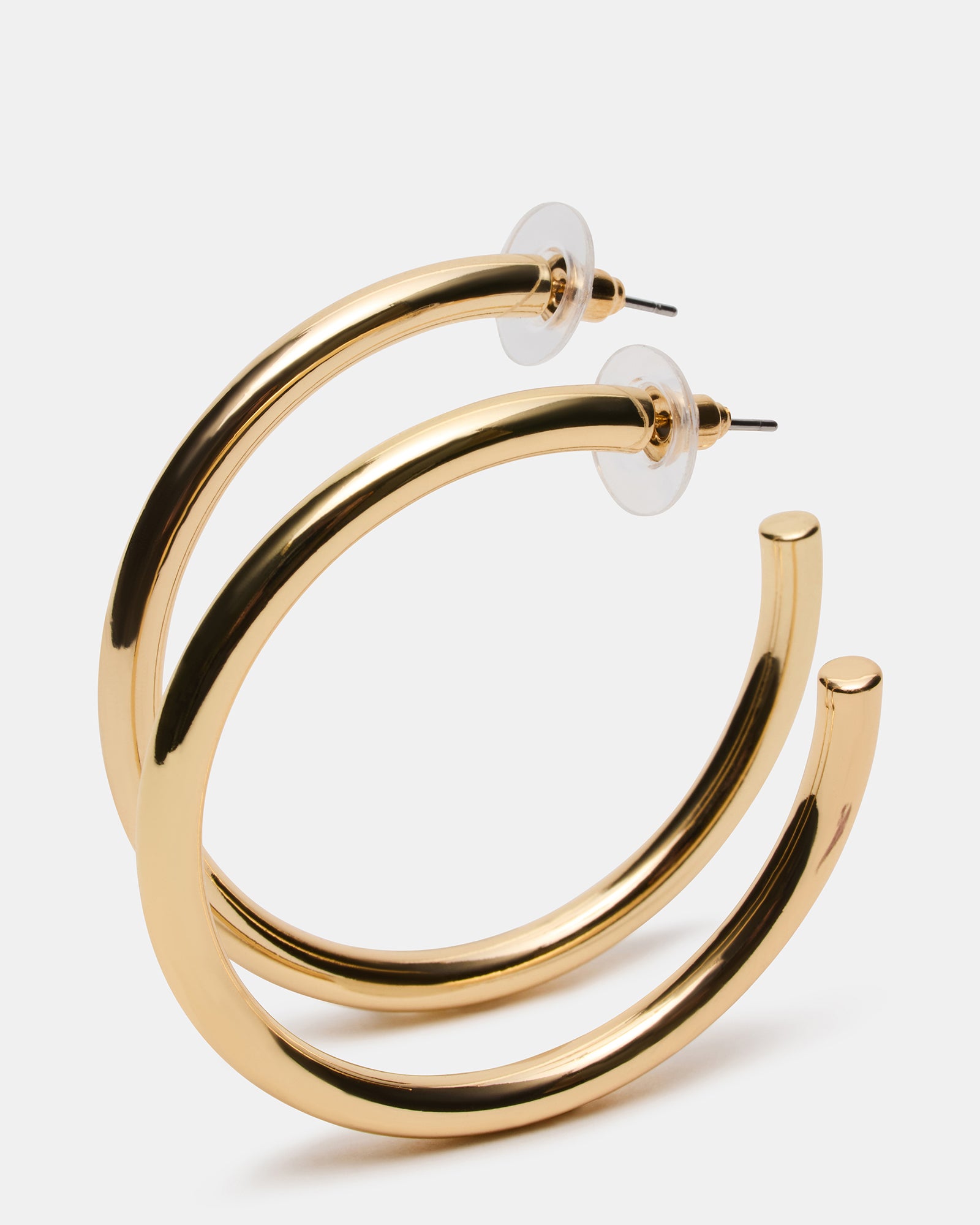 SKINNY HOOP EARRING GOLD-Cool A Warm