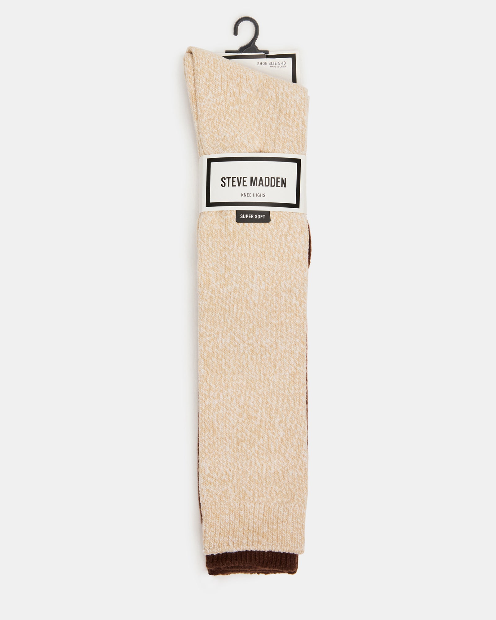 FALL 2 PACK MARLED KNEE HIGH SOCKS TAN-Cool A Warm