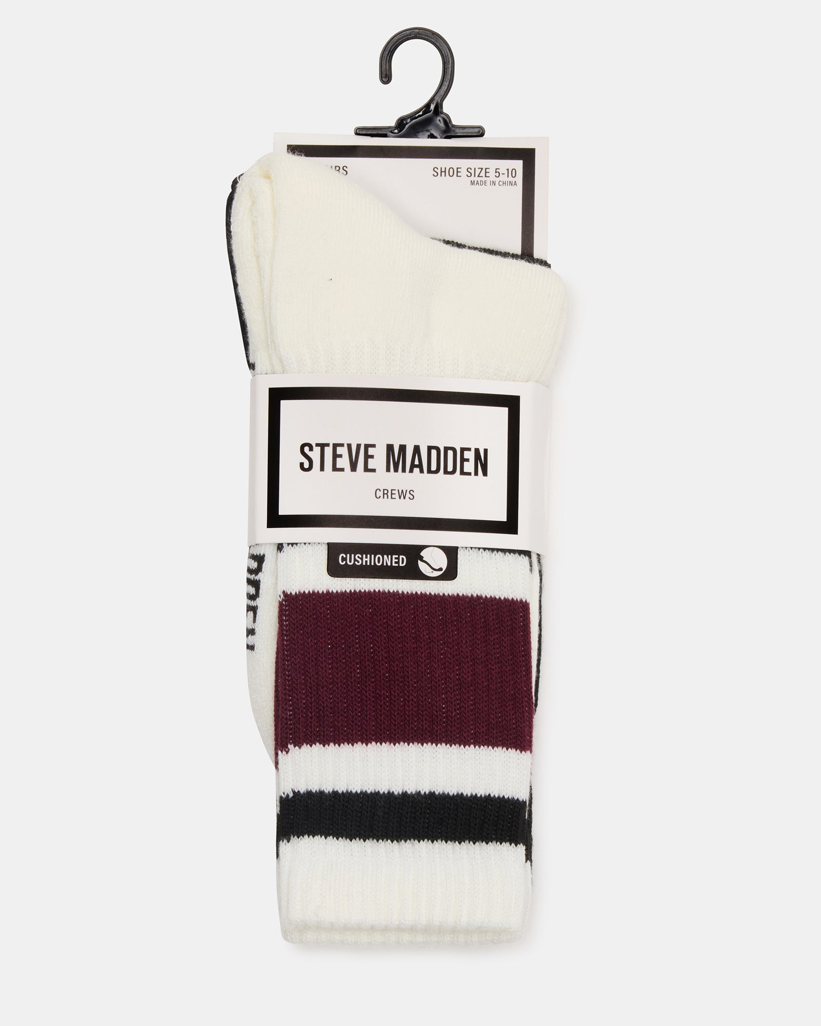 IVY 2 PACK STRIPE ATHLEISURE SOCKS CHERRY-Cool A Warm