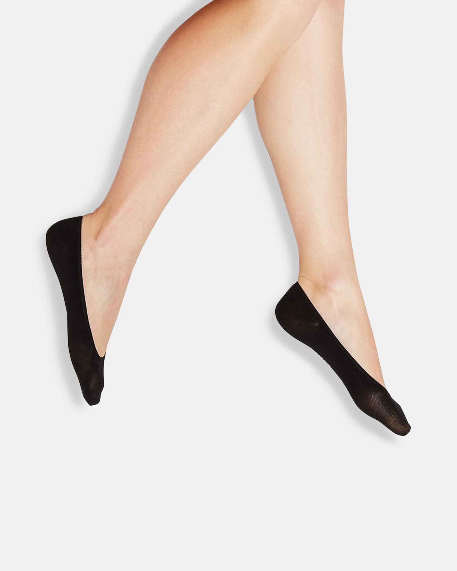 NO-SHOW SOCKS BLACK/TAN-Cool A Warm