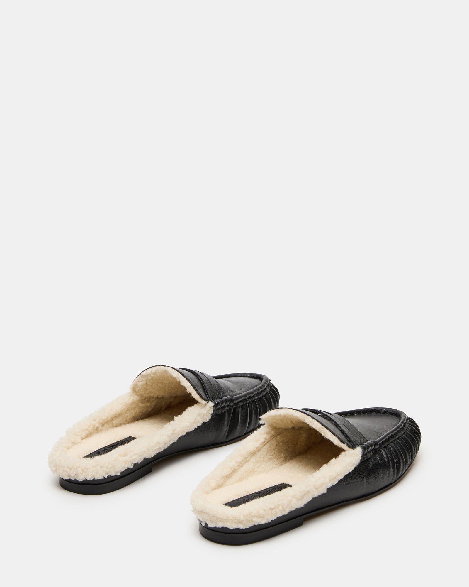 RAFE FAUX FUR BLACK LEATHER-Cool A Warm