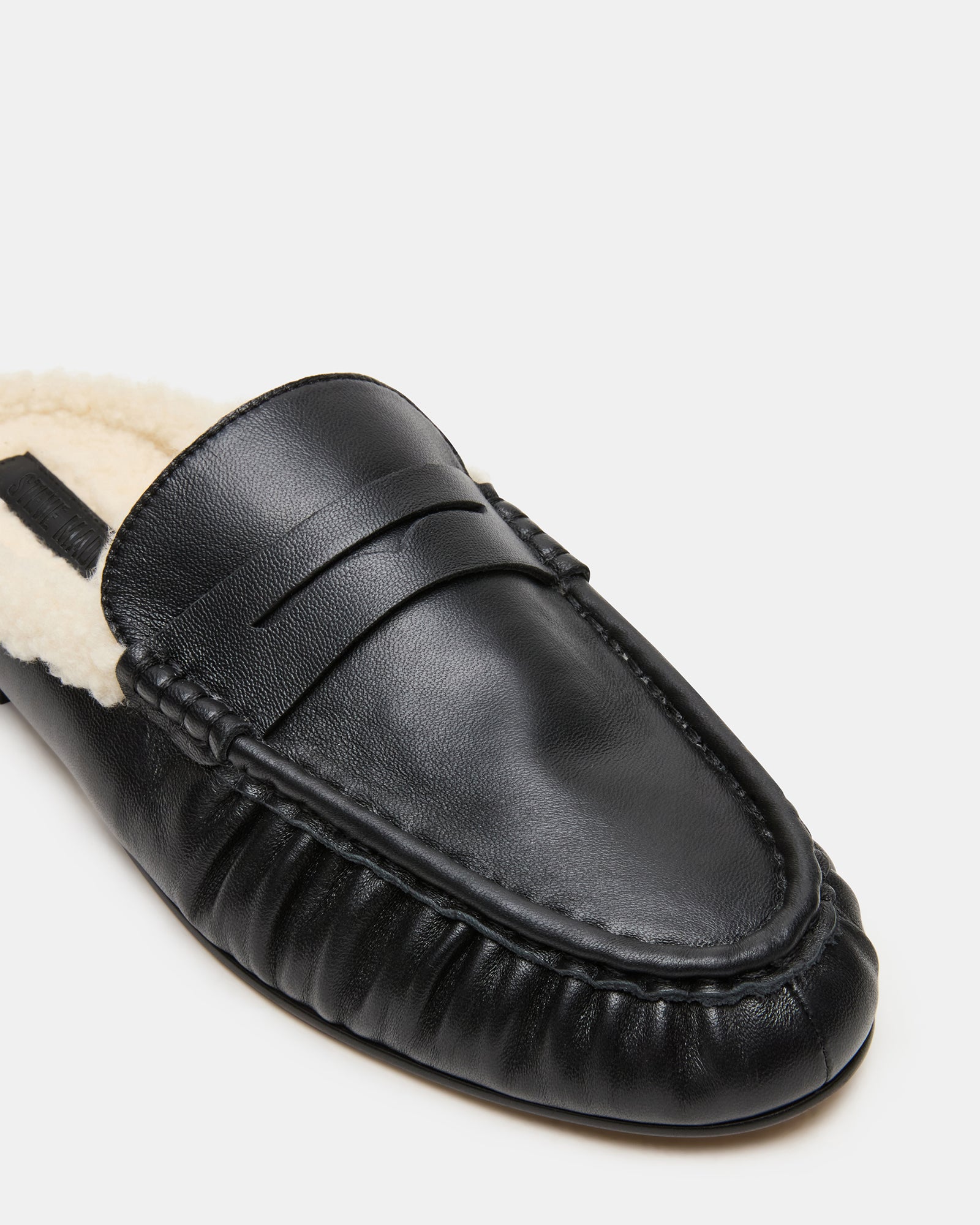 RAFE FAUX FUR BLACK LEATHER-Cool A Warm