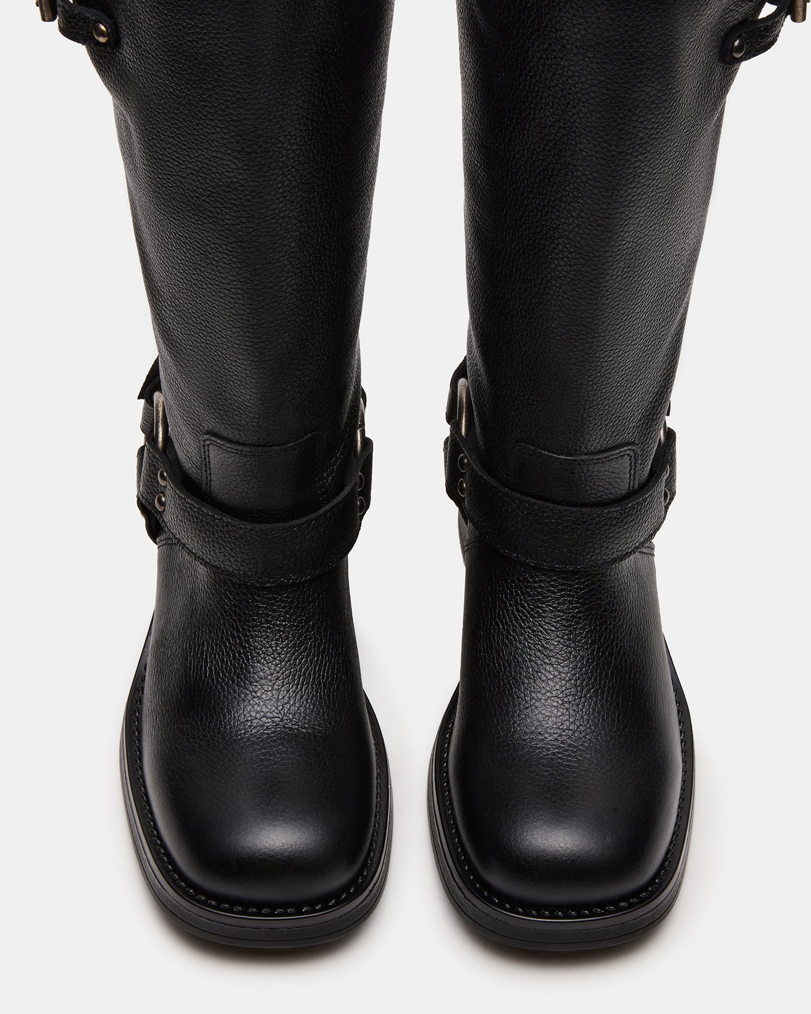 ASTOR BLACK LEATHER WIDE CALF-Cool A Warm