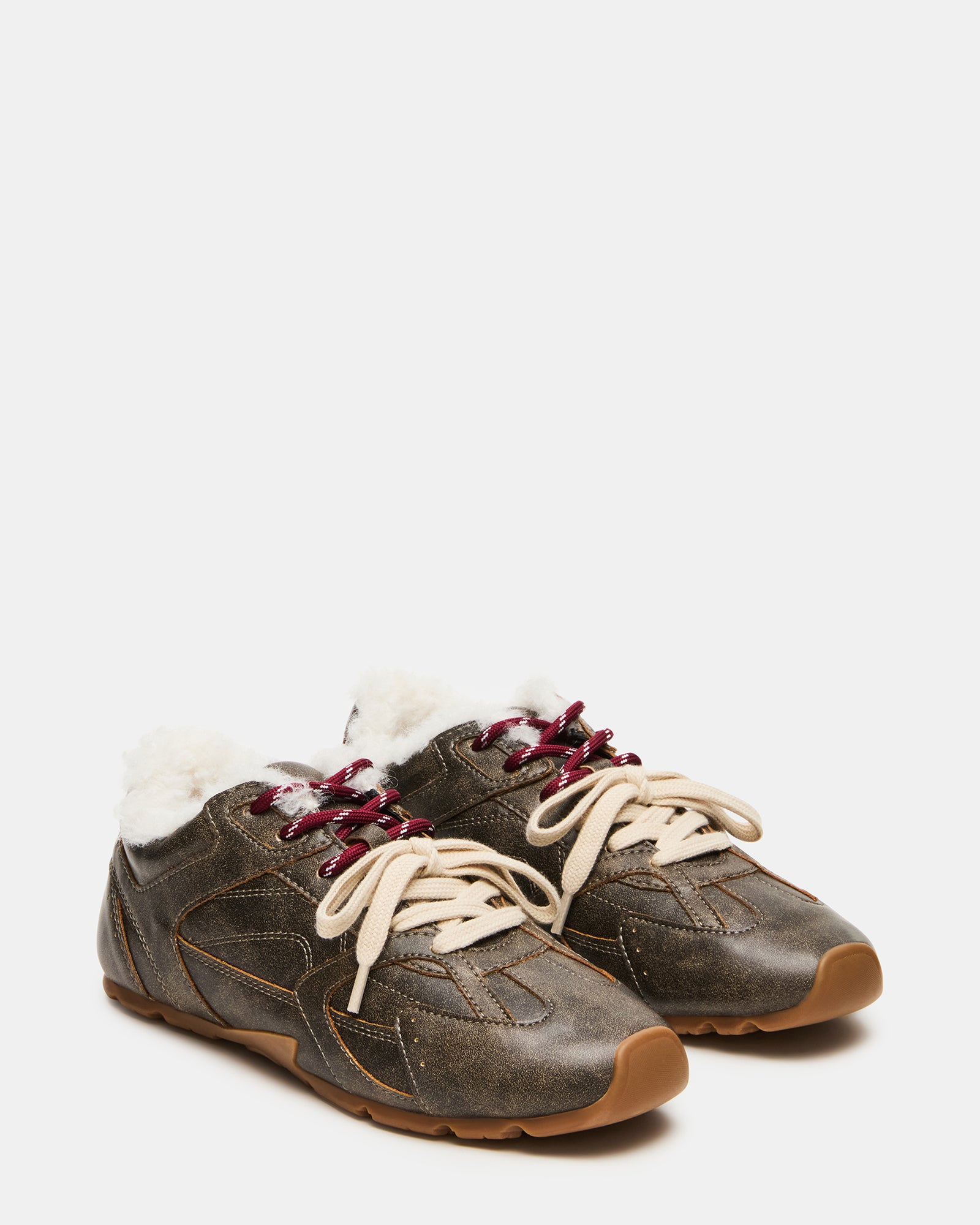 AZIEL FAUX FUR BROWN DISTRESSED-Cool A Warm