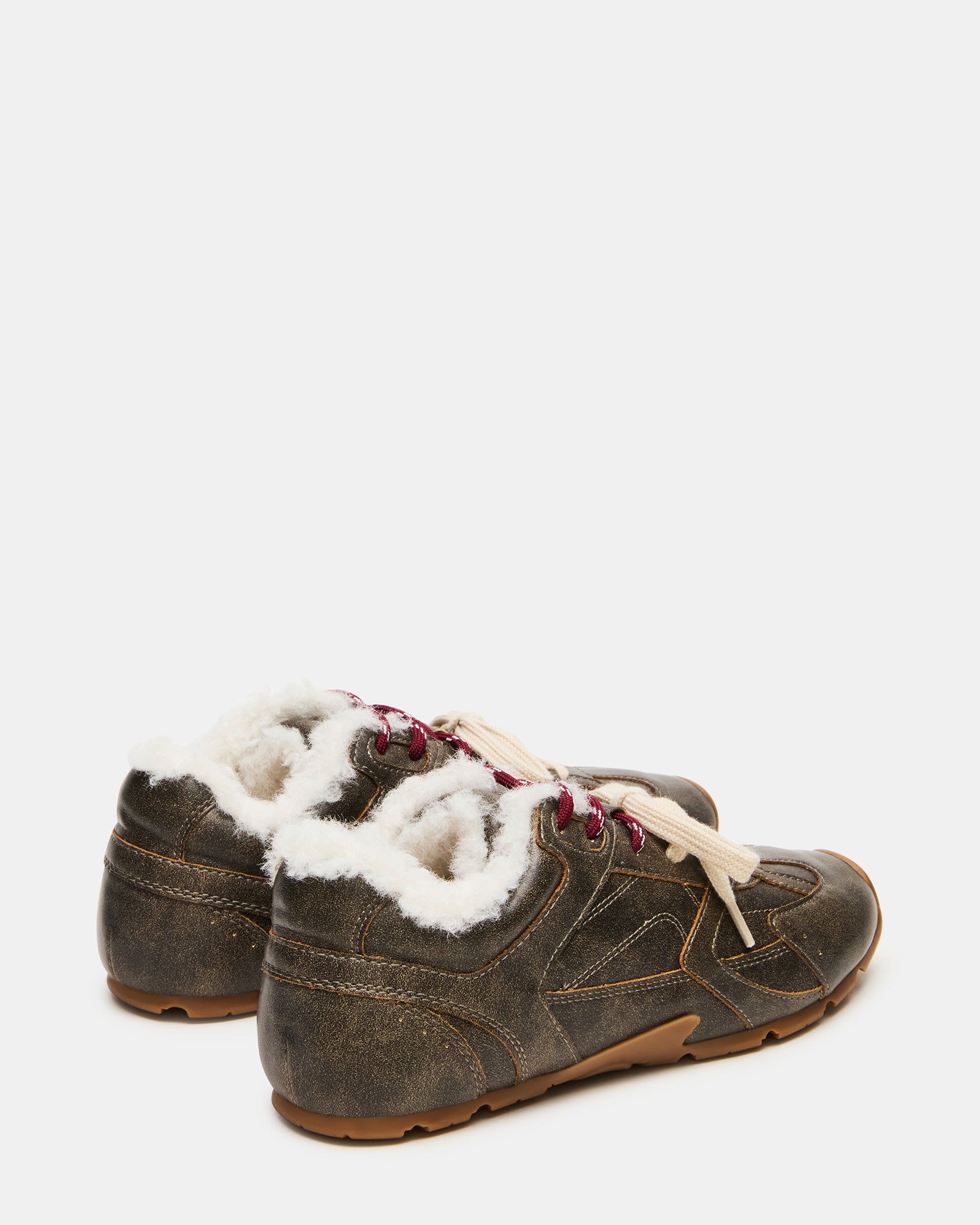 AZIEL FAUX FUR BROWN DISTRESSED-Cool A Warm
