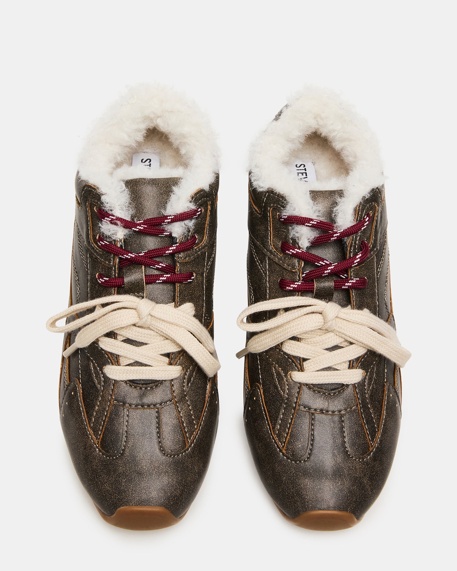 AZIEL FAUX FUR BROWN DISTRESSED-Cool A Warm