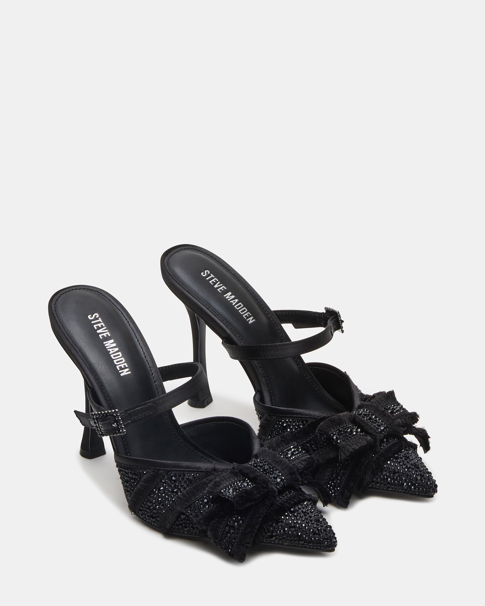 BAYLIN BLACK SATIN RHINESTONES-Cool A Warm