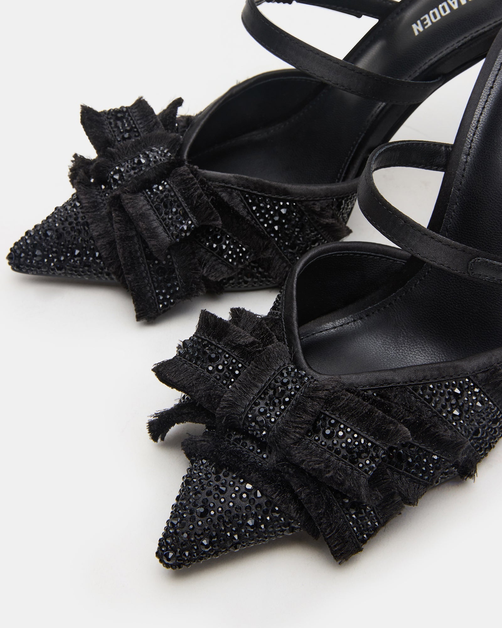 BAYLIN BLACK SATIN RHINESTONES-Cool A Warm