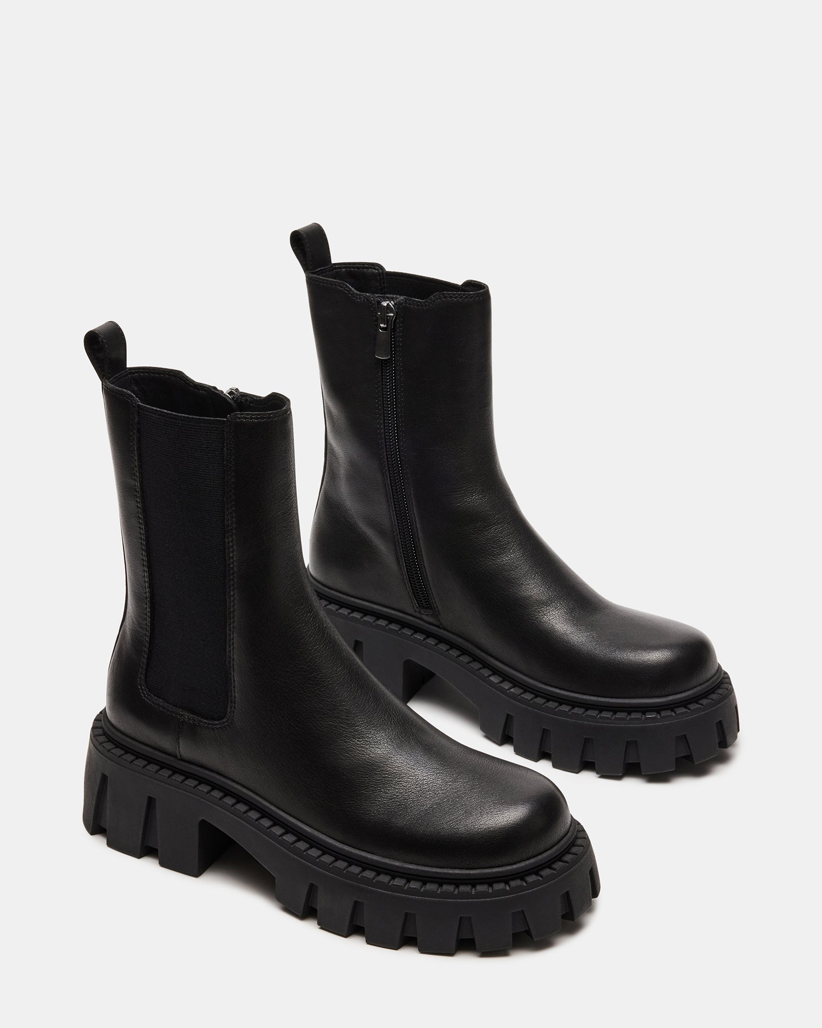 CHARGES BLACK LEATHER-Cool A Warm