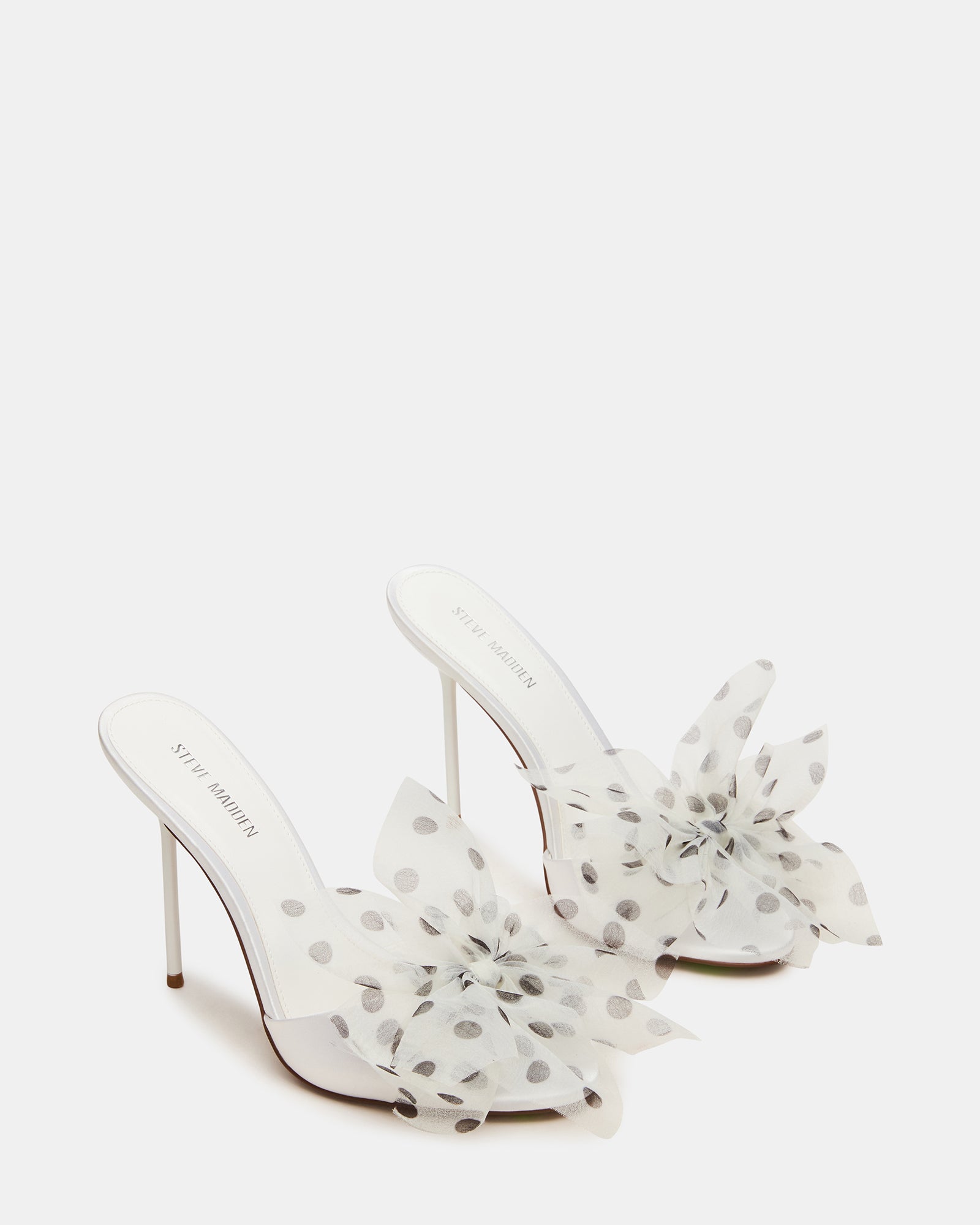 DAVINA TULLE WHITE/BLACK POLKA DOT-Cool A Warm
