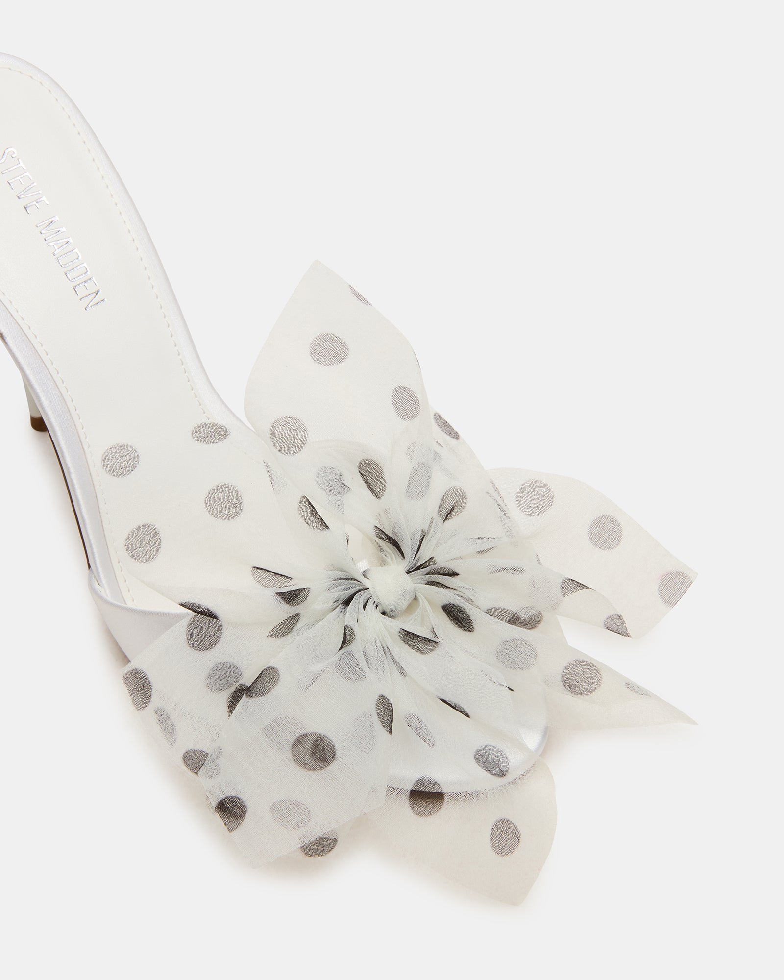 DAVINA TULLE WHITE/BLACK POLKA DOT-Cool A Warm