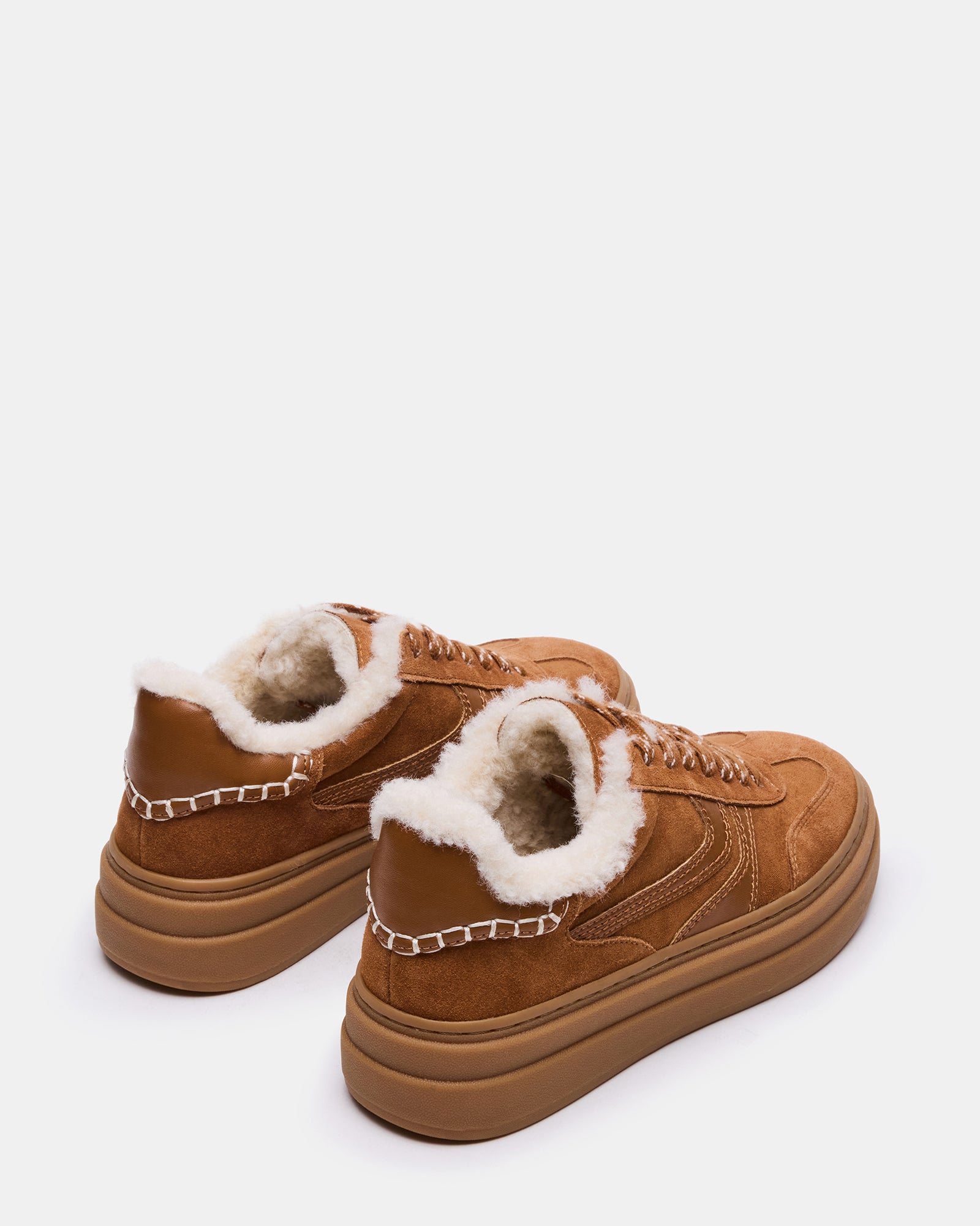 DODGE FAUX FUR CHESTNUT SUEDE-Cool A Warm
