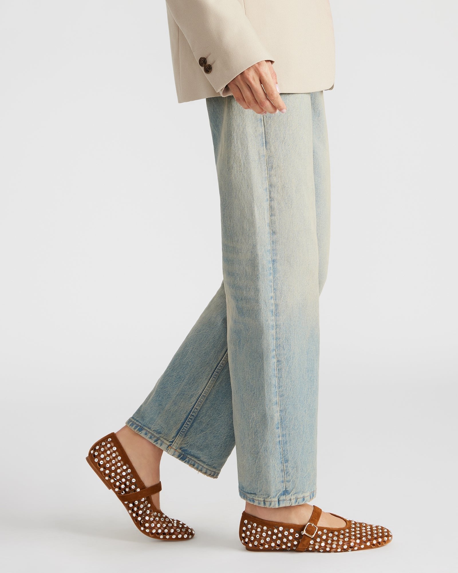 DREAMING CHESTNUT SUEDE RHINESTONES-Cool A Warm