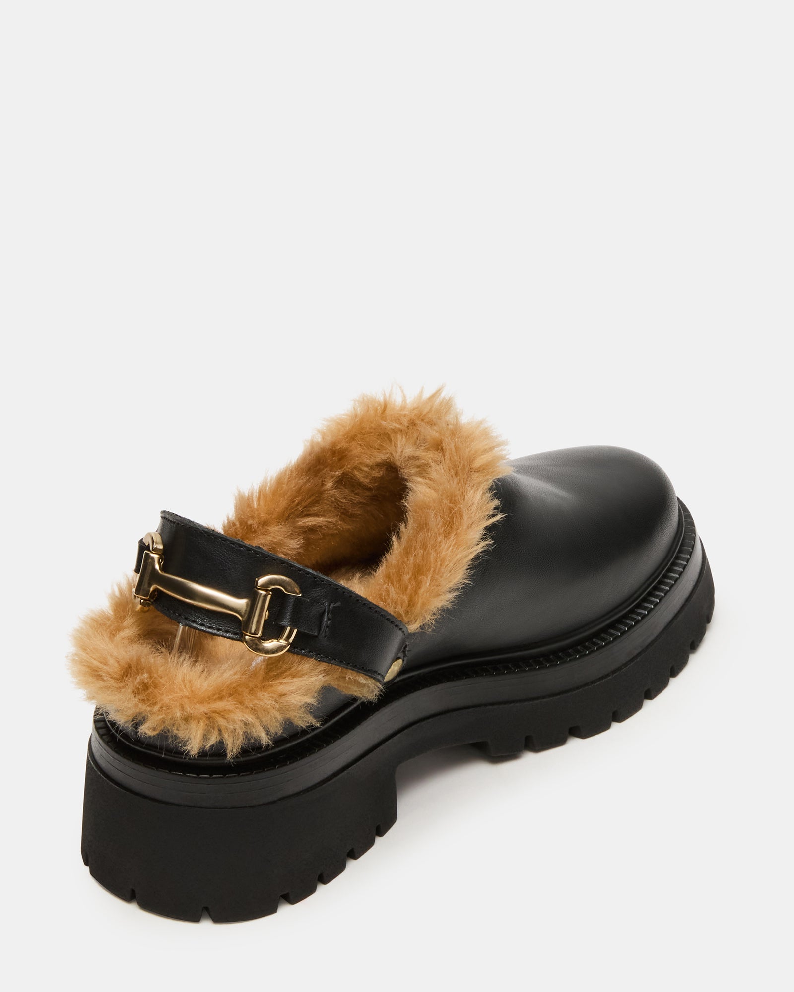 ERBA FAUX FUR BLACK LEATHER-Cool A Warm
