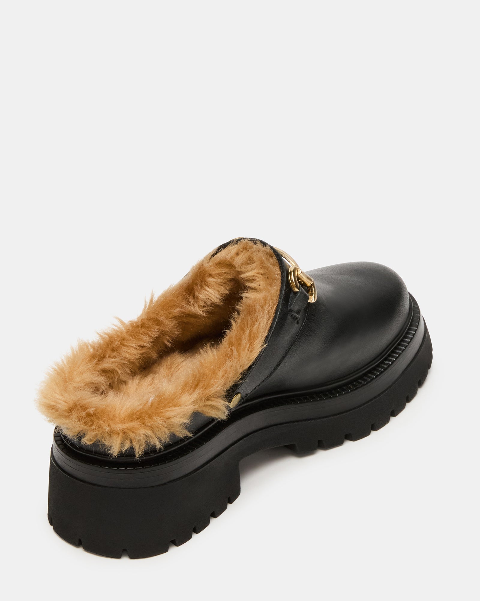 ERBA FAUX FUR BLACK LEATHER-Cool A Warm