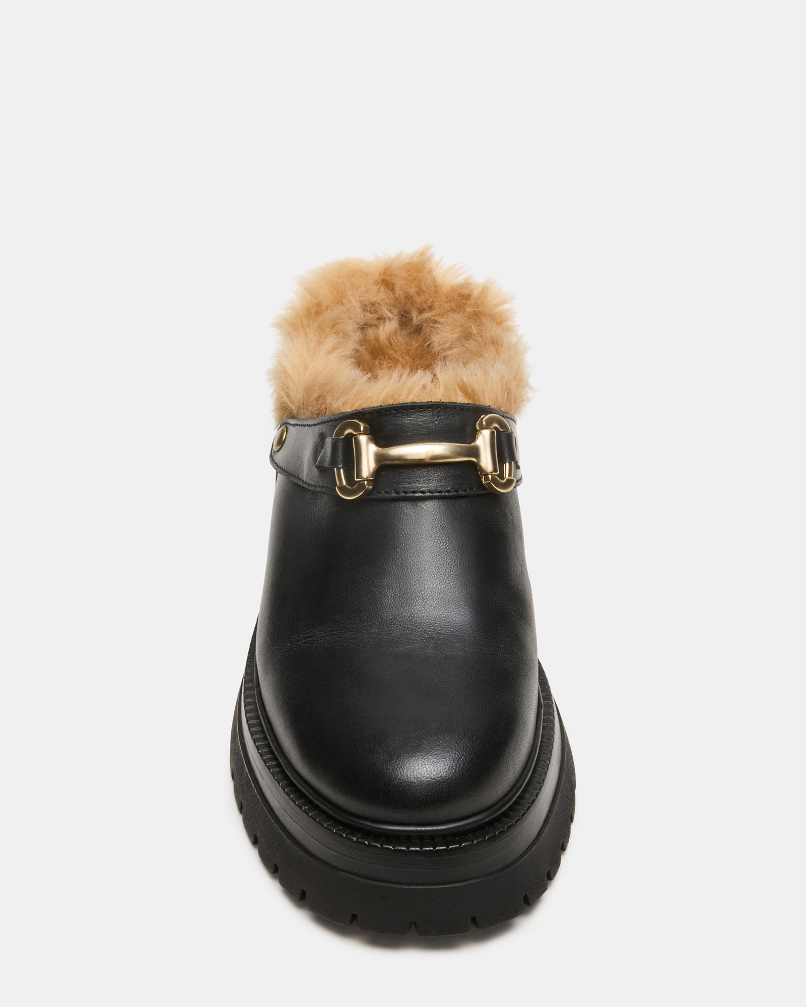 ERBA FAUX FUR BLACK LEATHER-Cool A Warm