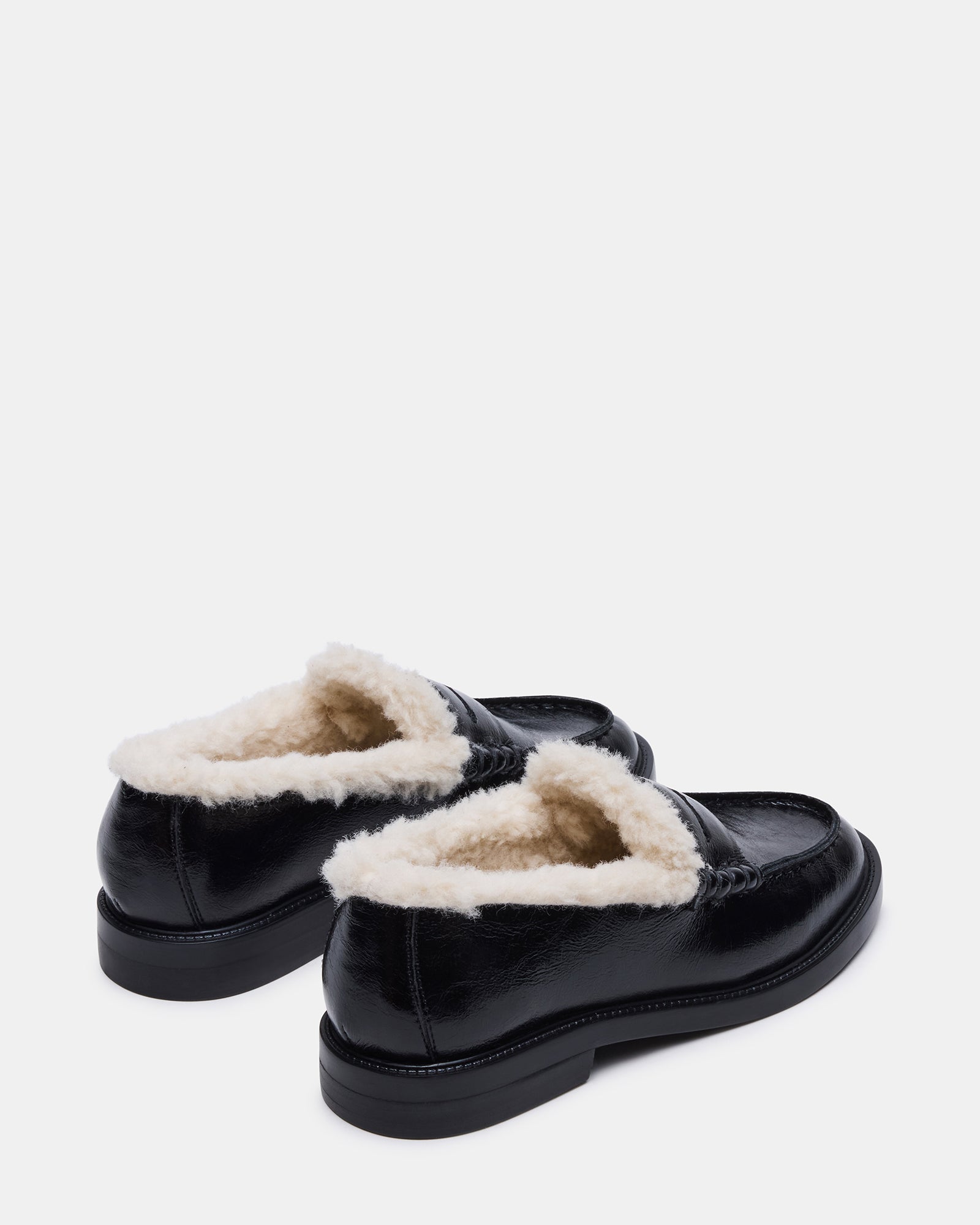 MADISON FAUX FUR BLACK LEATHER-Cool A Warm