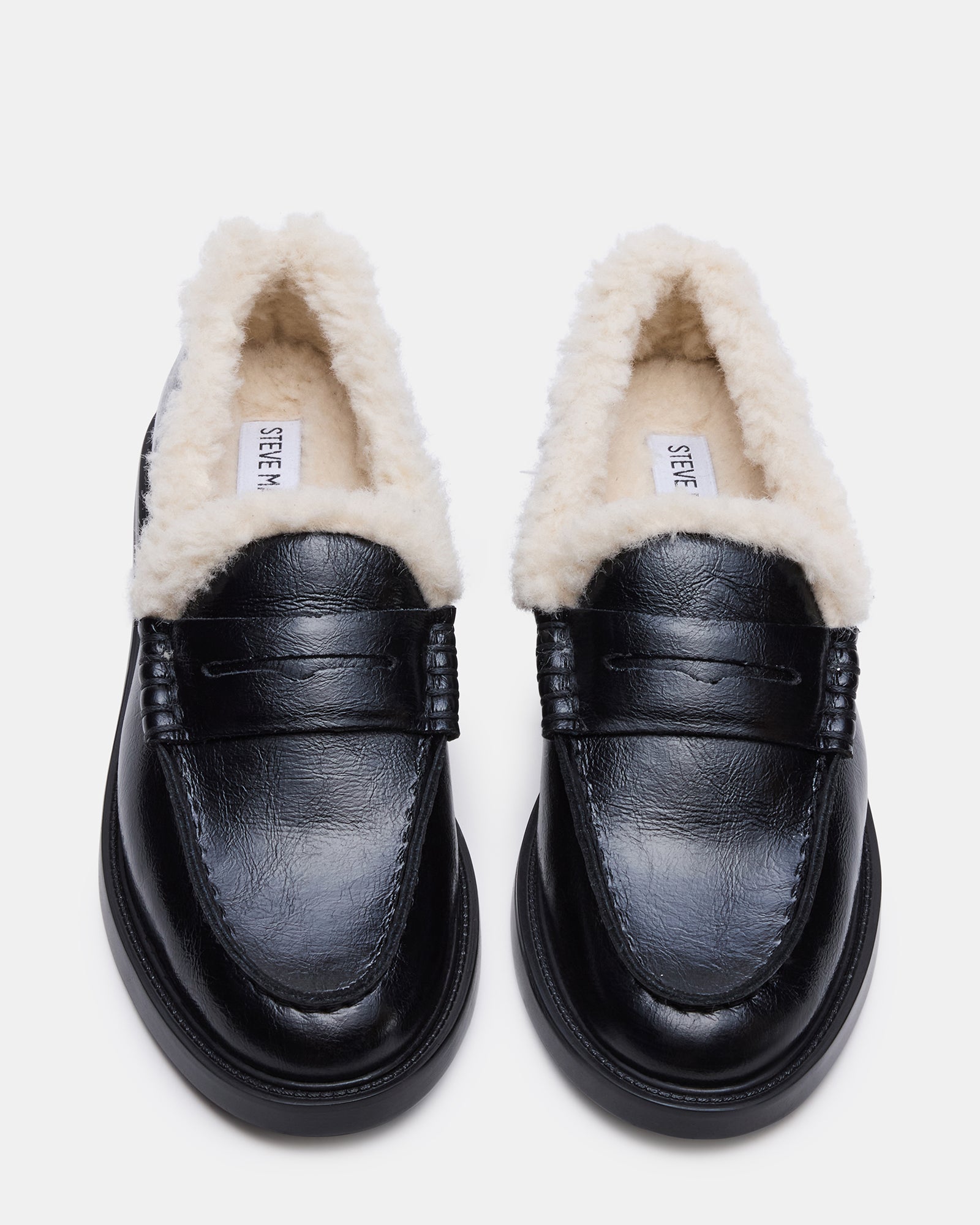 MADISON FAUX FUR BLACK LEATHER-Cool A Warm