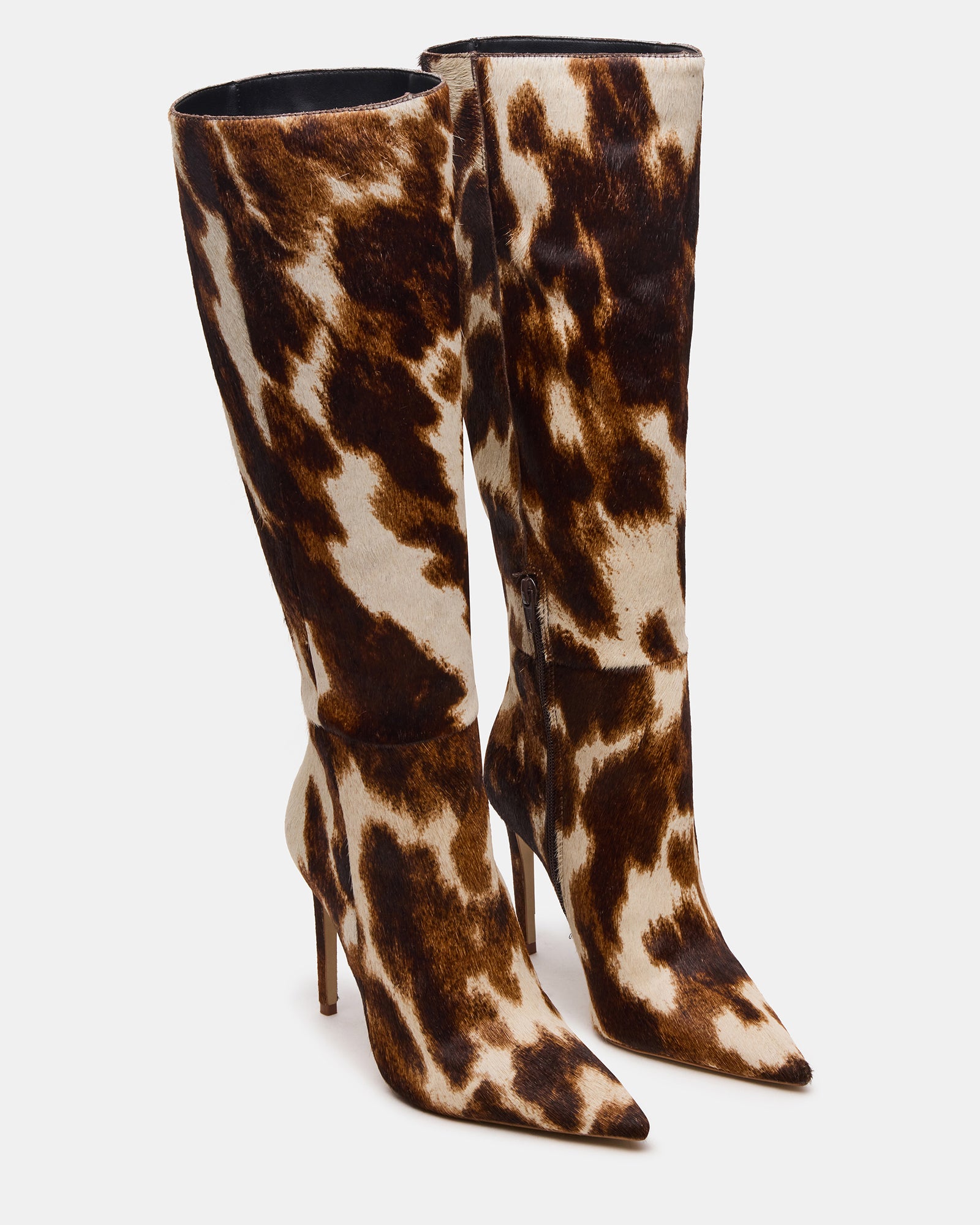 NITRO BROWN COW PRINT WIDE CALF-Cool A Warm