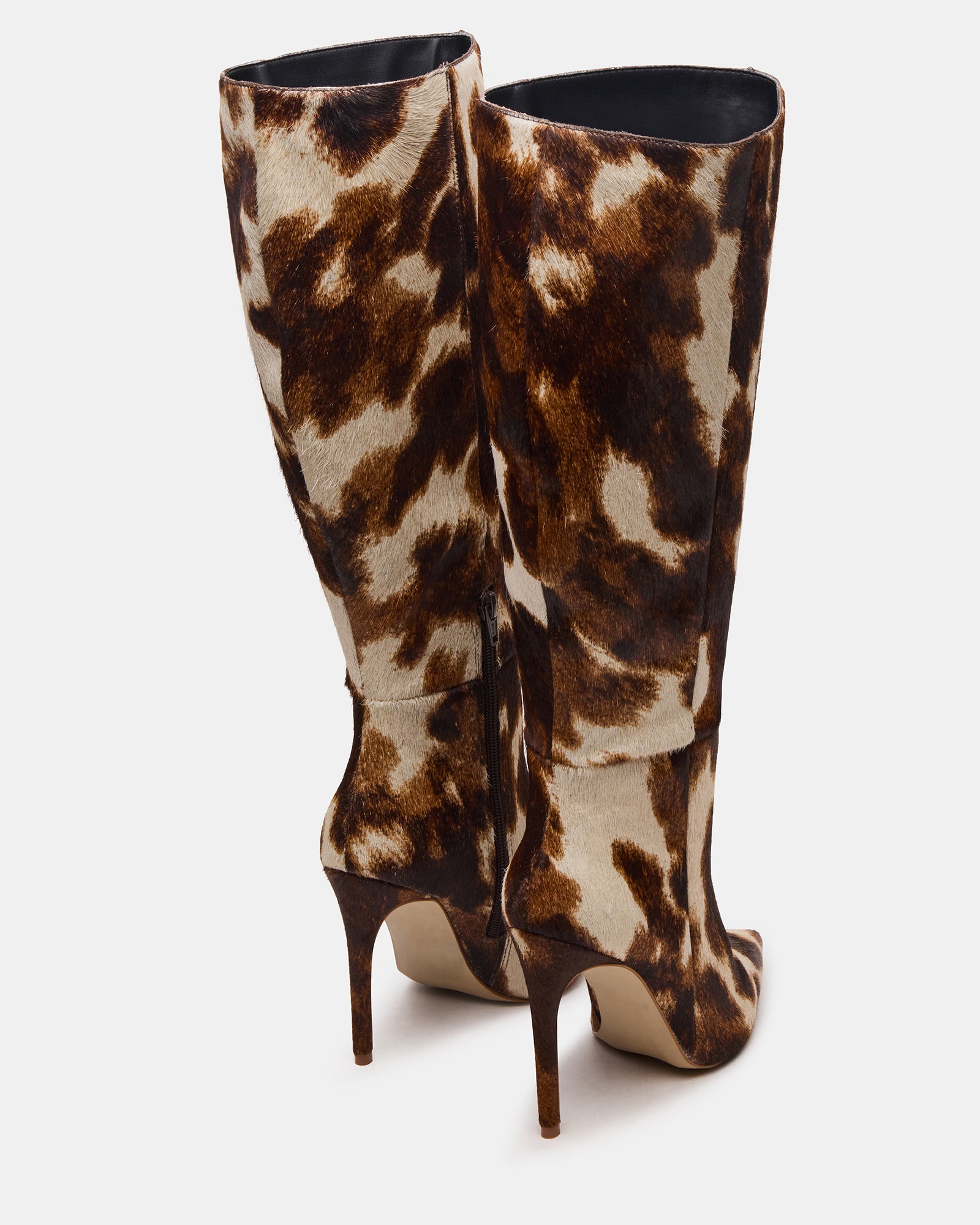 NITRO BROWN COW PRINT WIDE CALF-Cool A Warm