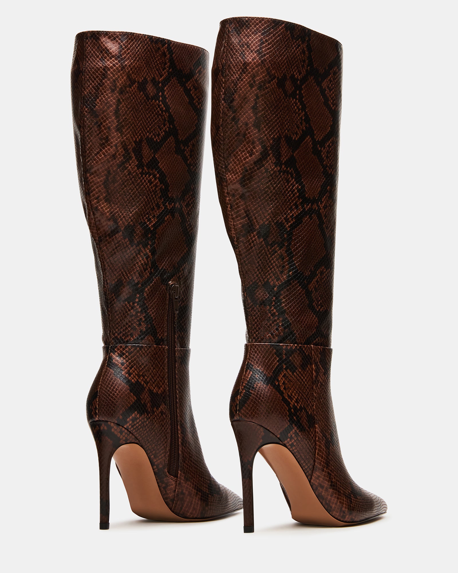 NITRO BROWN SNAKE WIDE CALF-Cool A Warm