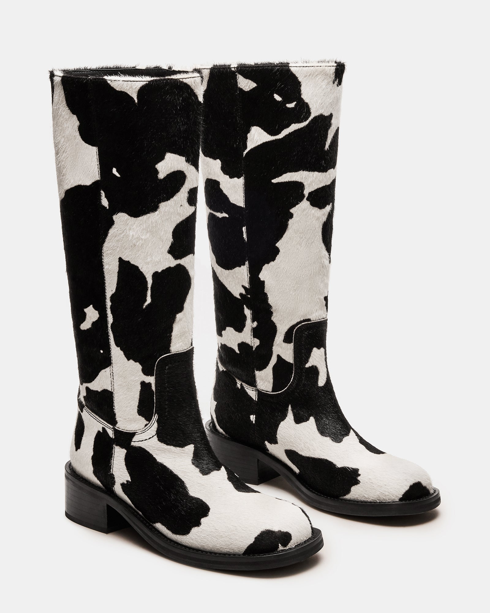 RIGGS BLACK COW PRINT-Cool A Warm
