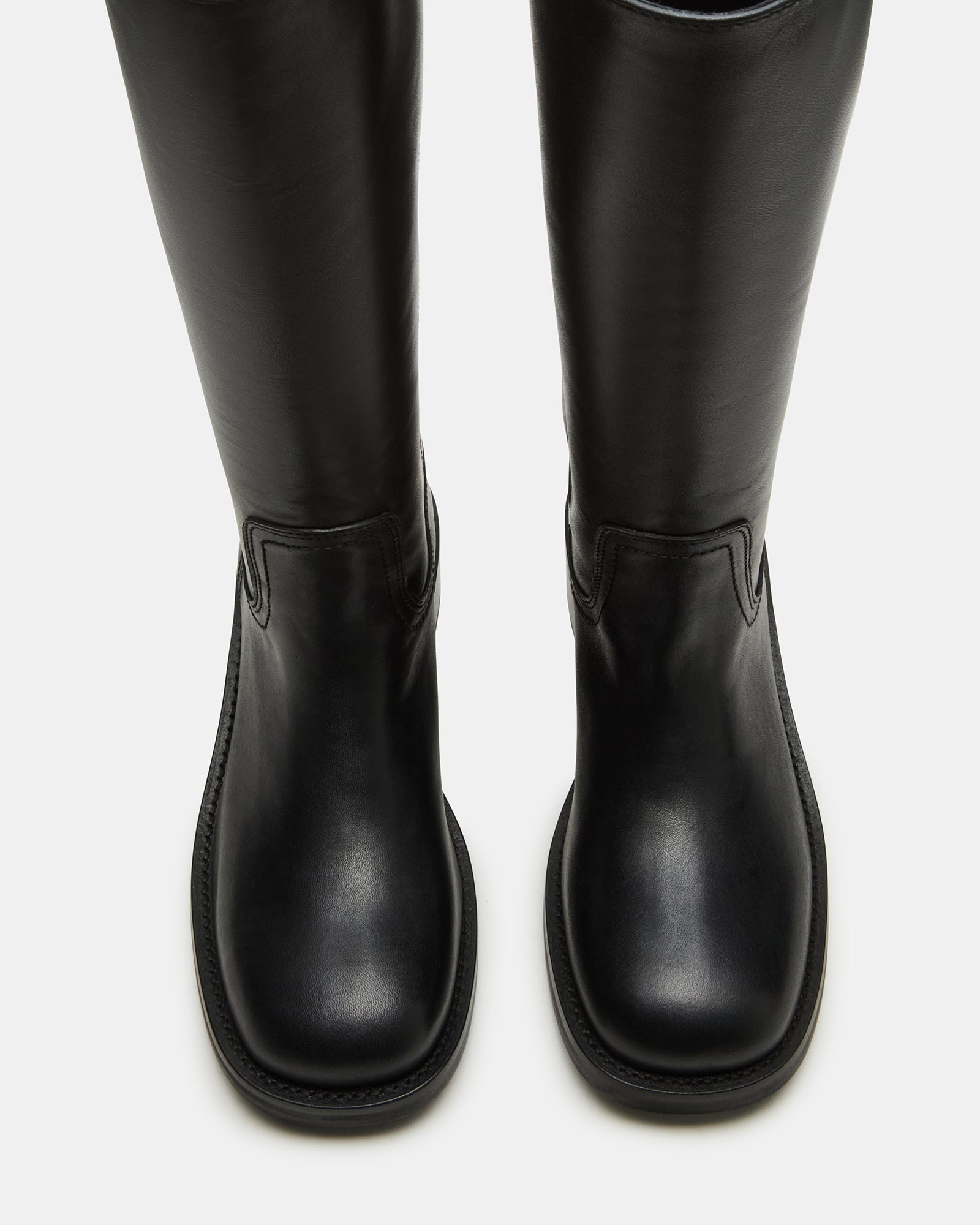RIGGS BLACK LEATHER WIDE CALF-Cool A Warm