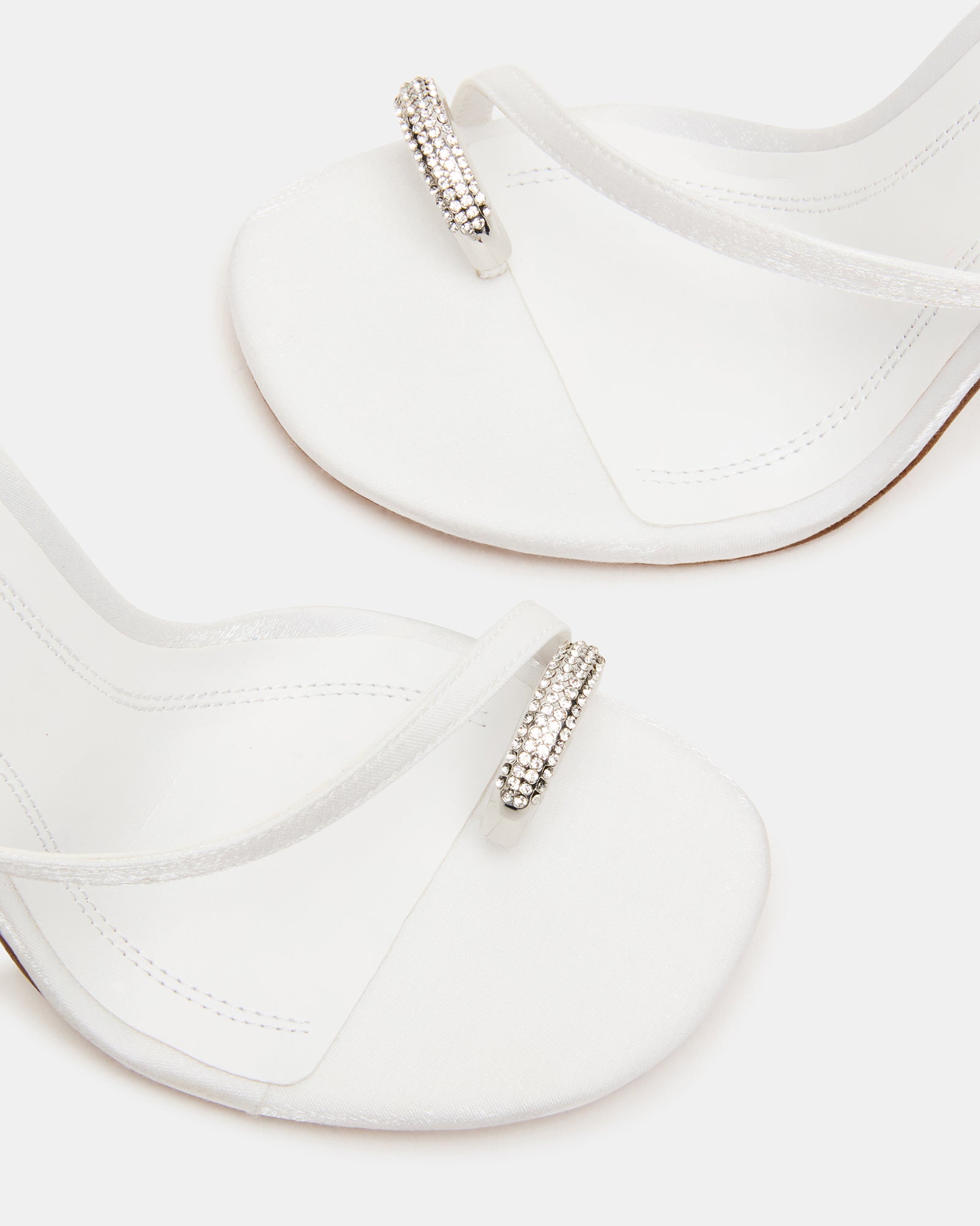 TIA RHINESTONES WHITE SATIN-Cool A Warm