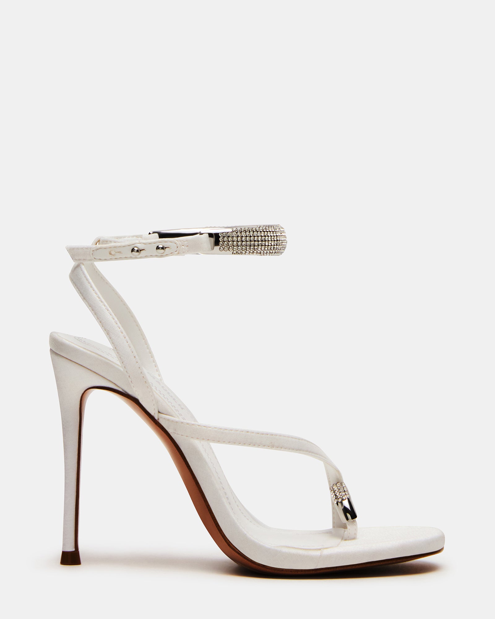 TIA RHINESTONES WHITE SATIN-Cool A Warm