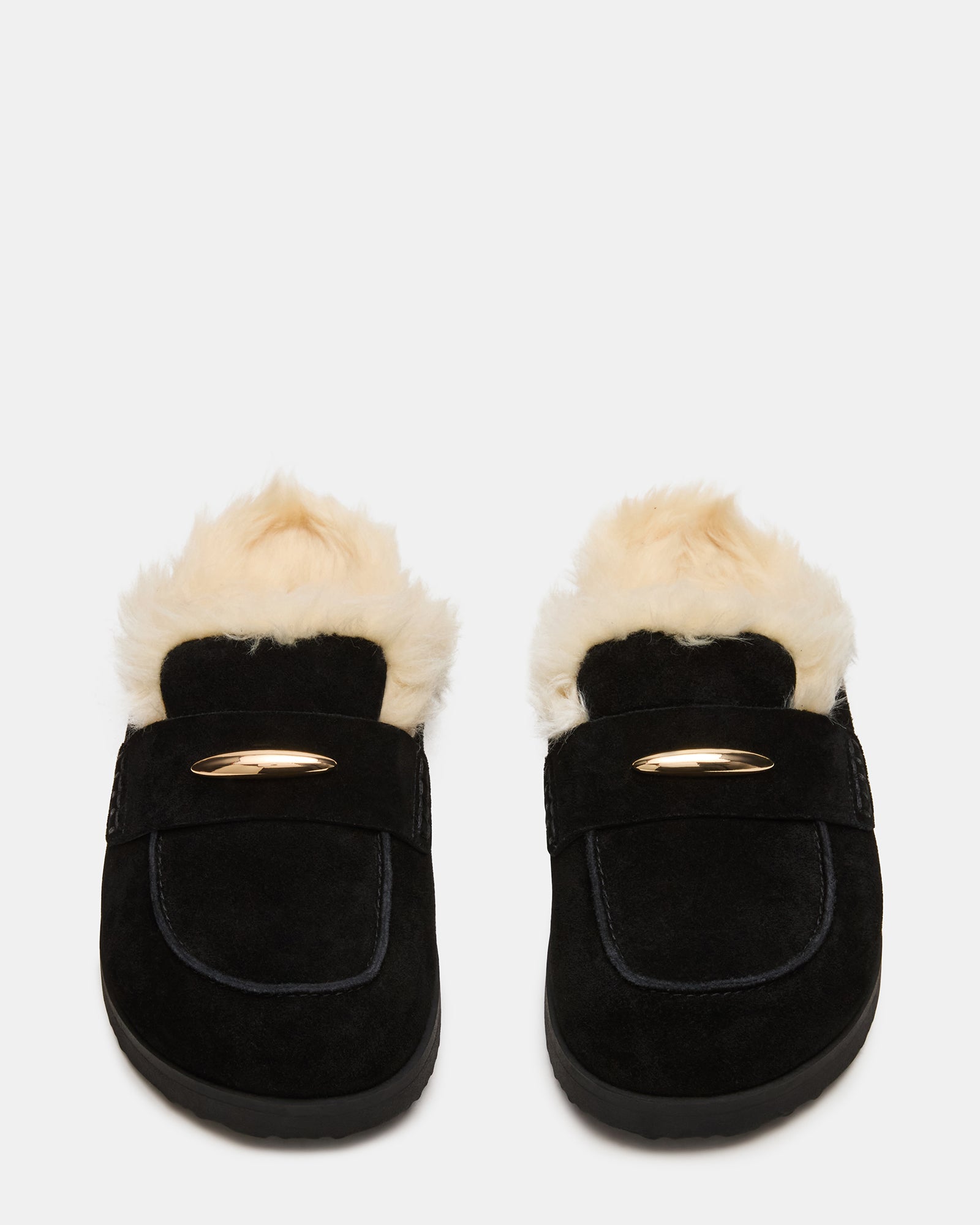 TOBIN FAUX FUR BLACK SUEDE-Cool A Warm