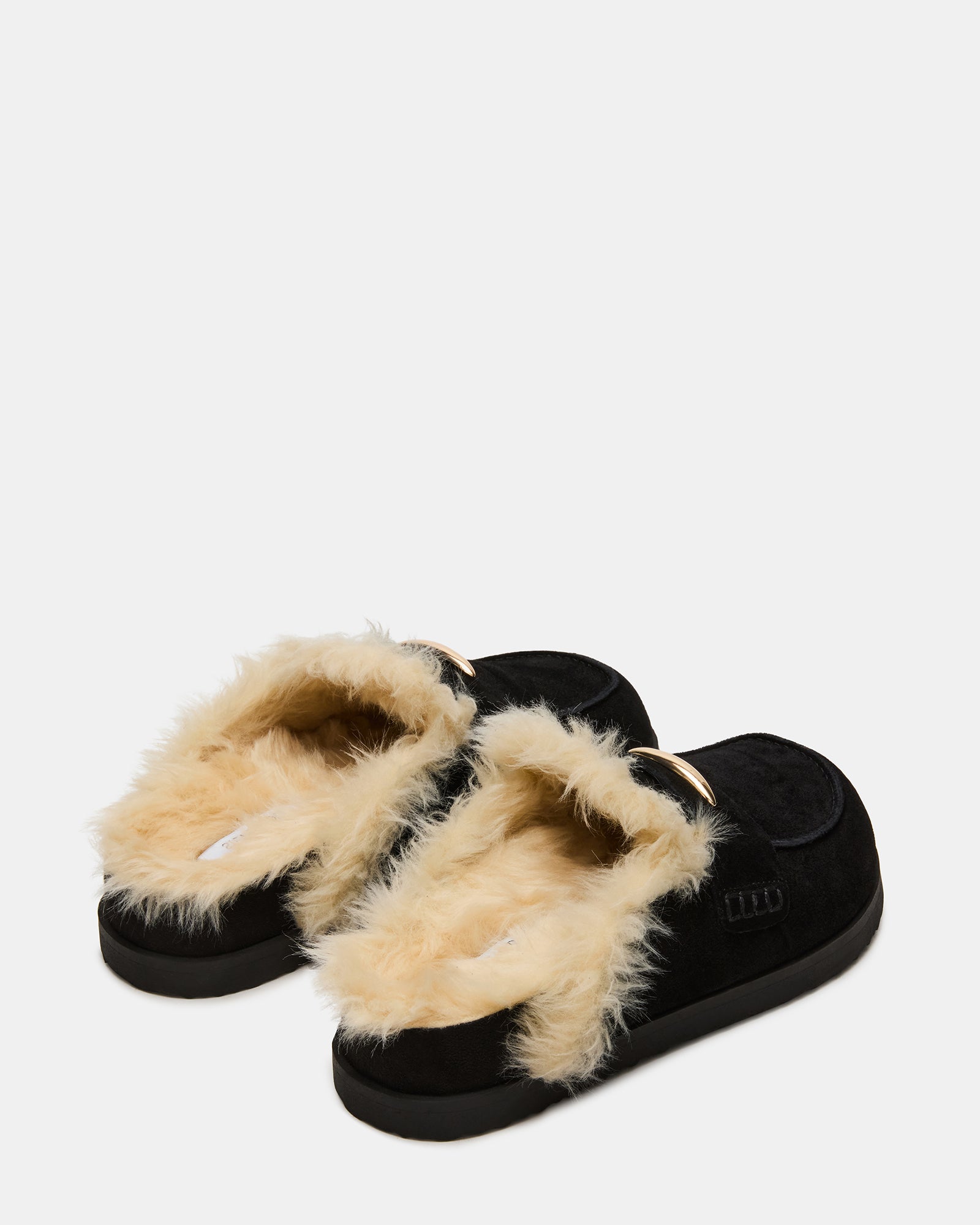 TOBIN FAUX FUR BLACK SUEDE-Cool A Warm