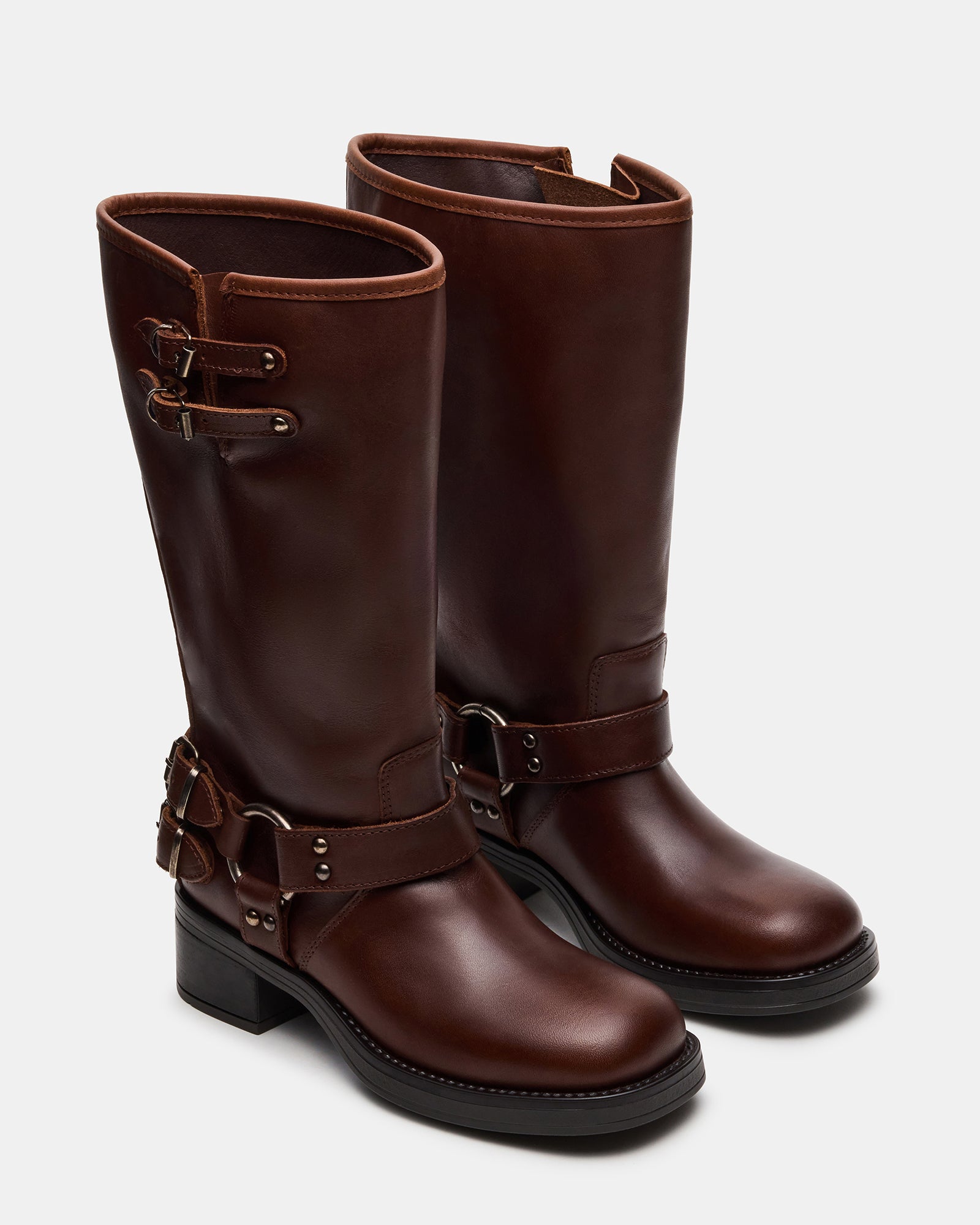 ASTOR BROWN LEATHER WIDE CALF-Cool A Warm