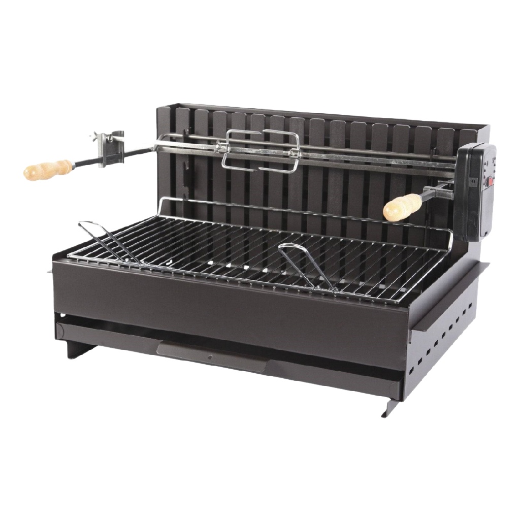 Barbecue à charbon de table en acier, rôtissoire électrique, grille rectangulaire-ecostyLe.store