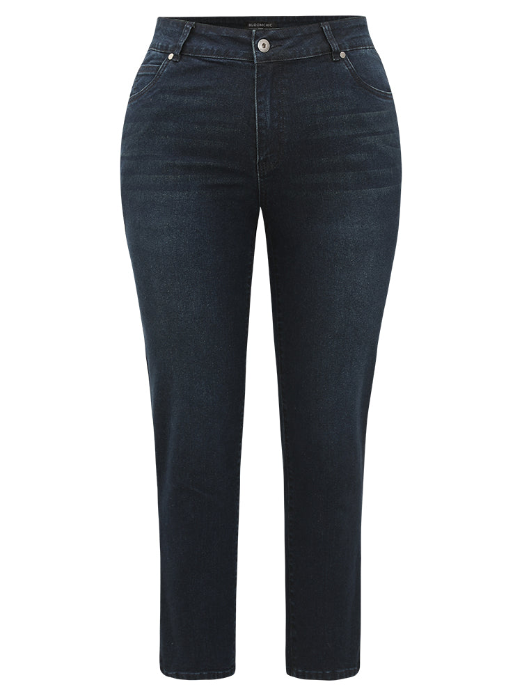 Mom Jeans High Rise Skinny Jeans-Sweetccc