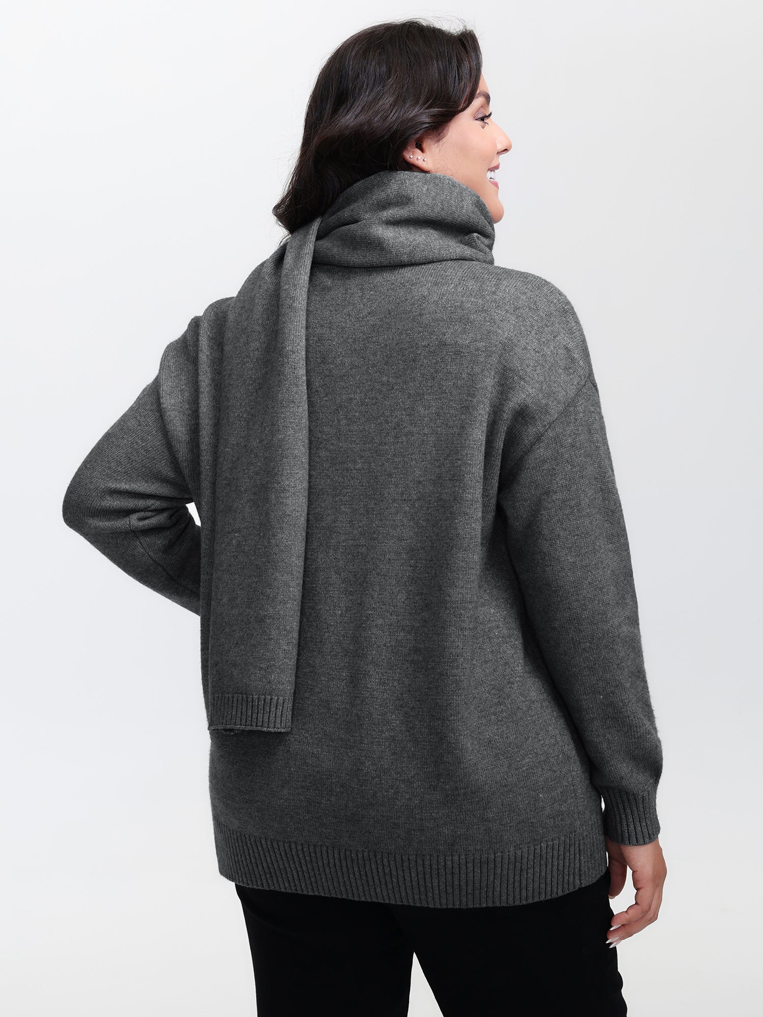 Supersoft Two-Piece Scarf Cozy Pullover-Sweetccc