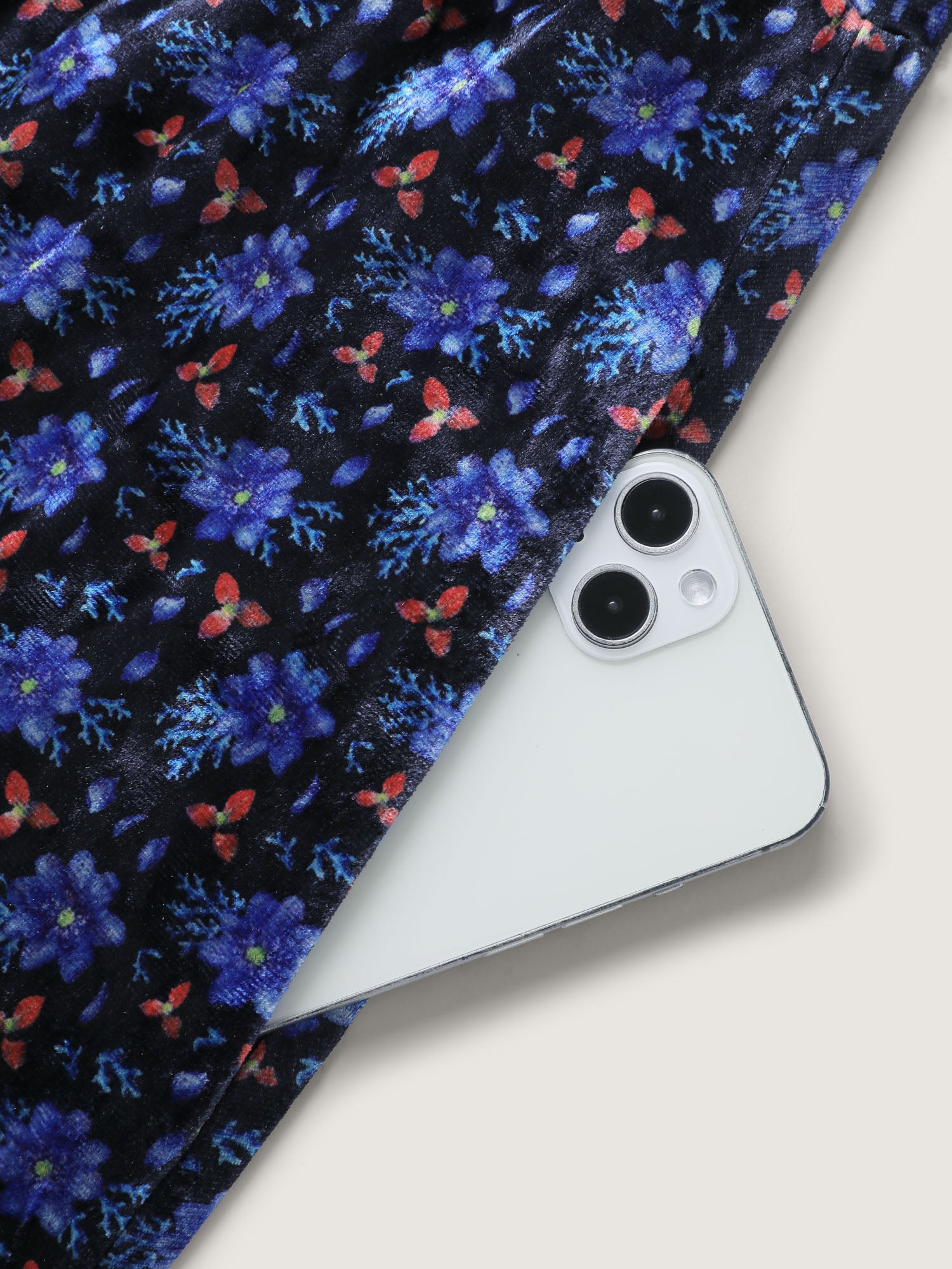 Velvet Floral Gathered Bodice Midi Dress-Sweetccc