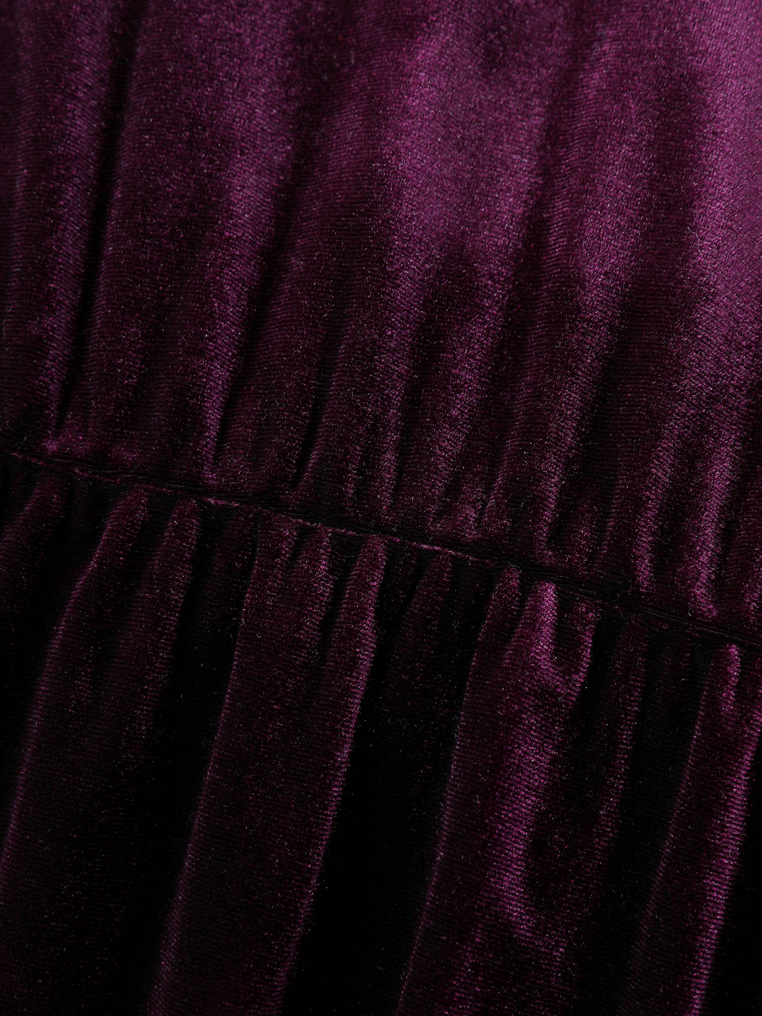 Velvet Sequin Sheer Sleeve Midi Dress-Sweetccc